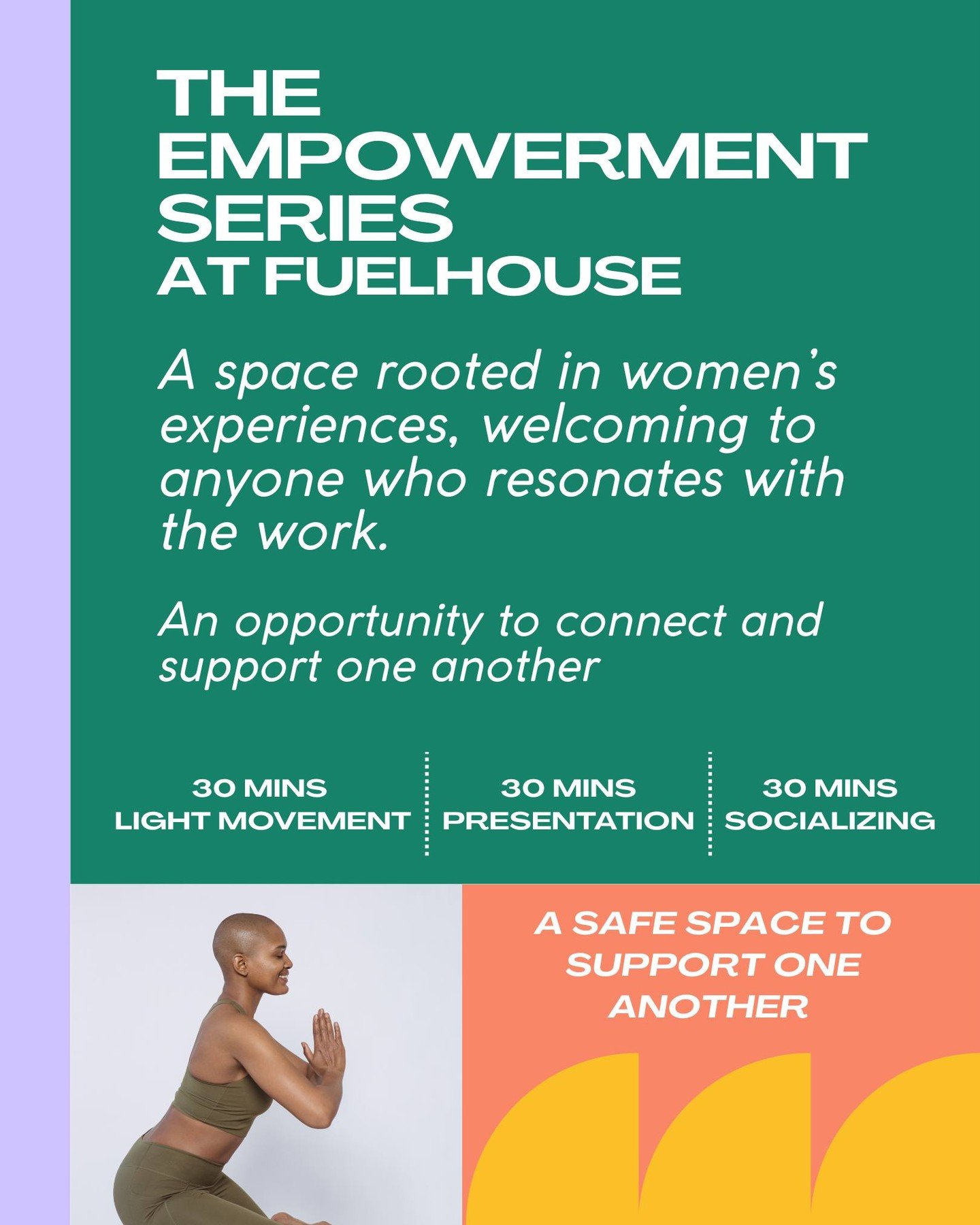 ✨ New Year. New Focus. ✨
We&rsquo;re excited to launch The Empowerment Series at FUELhouse &mdash; monthly workshops designed to move, learn, and grow together! 🙌 Each month we&rsquo;ll bring a fresh topic to help you show up for yourself first in 2