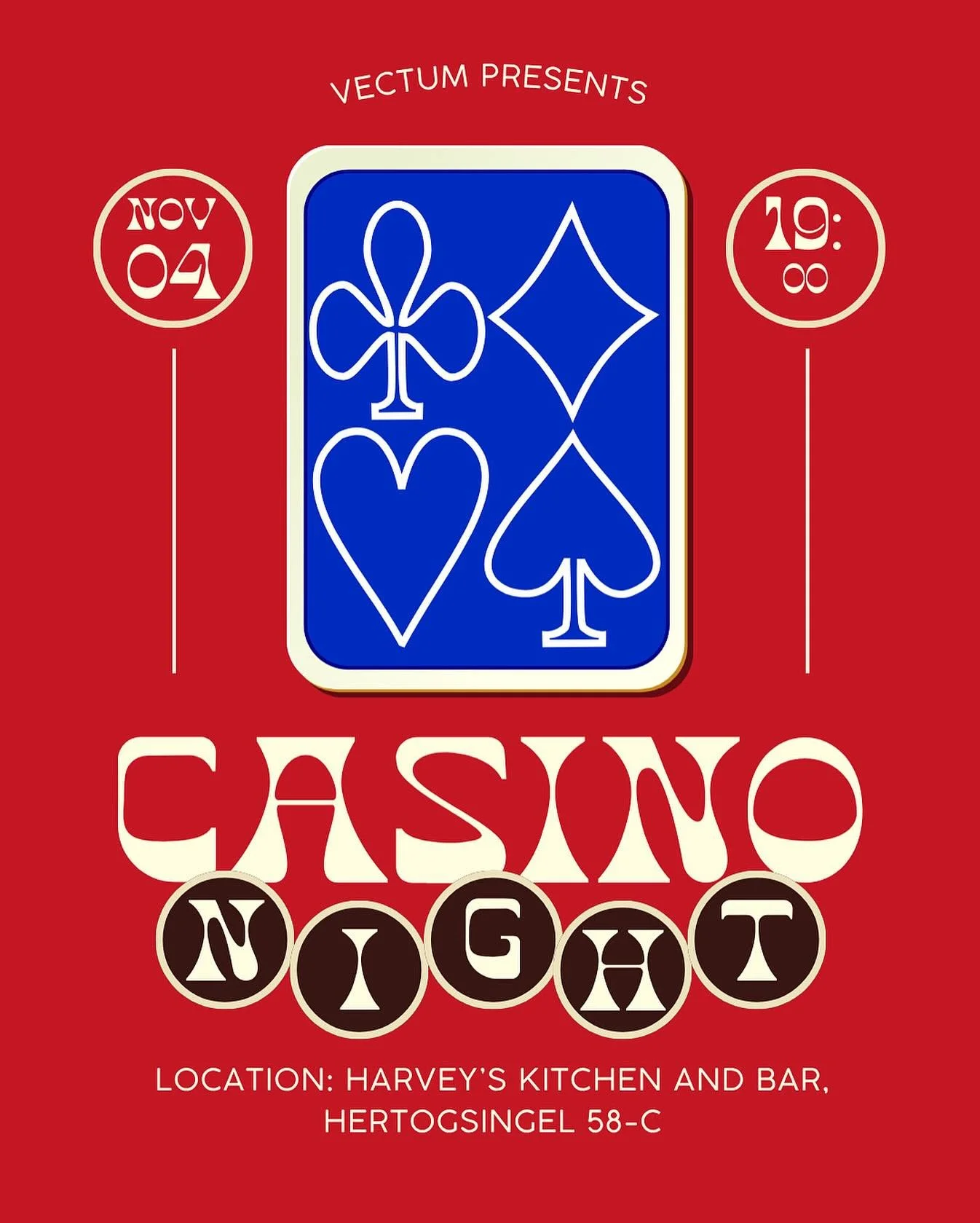 🎲 Vectum Casino Night is BACK! 🃏&spades;️

Poker faces ready? Blackjack strategies on point? It&rsquo;s time to show off your skills and join the most anticipated night of the year! Bright lights, flying chips, epic wins, are you ready to own the t
