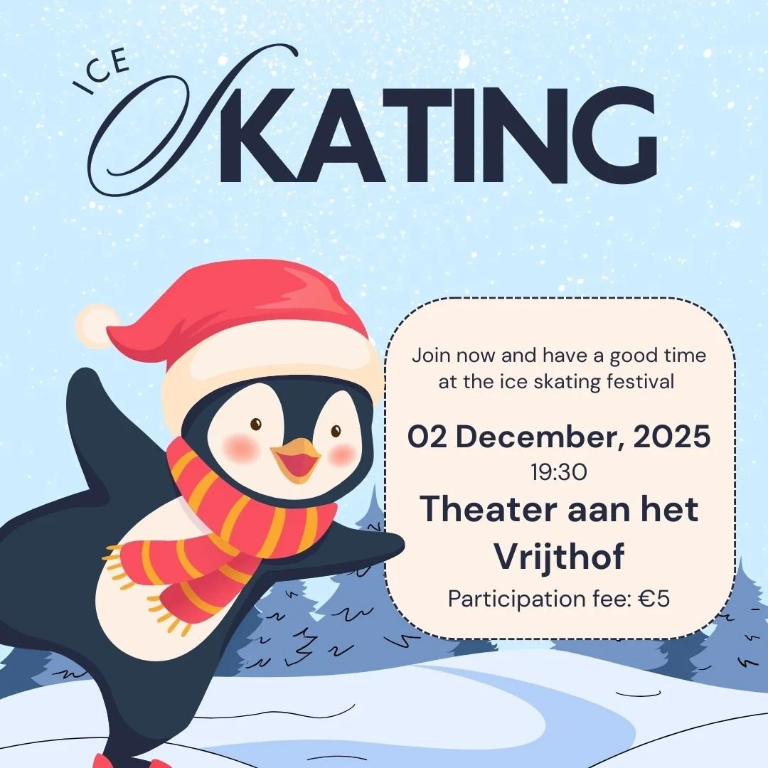 ❄️⛸️ Get ready for a magical winter night with Vectum! 🎡✨

We&rsquo;re closing this period with an evening of ice skating, Ferris wheel fun, and all the cosy holiday energy you need. Come enjoy the Vrijthof lights, relax with friends, and make some 