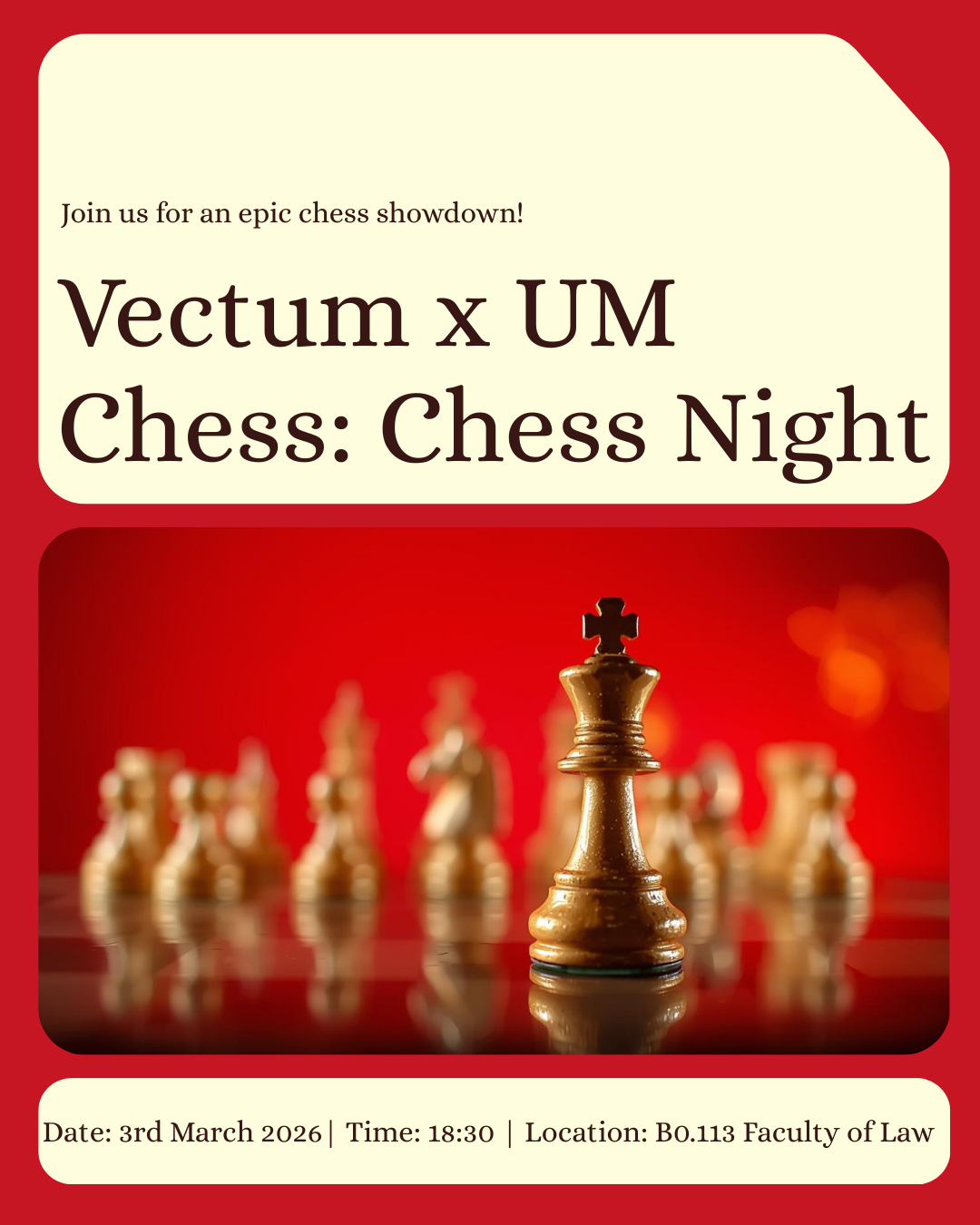Vectum X UM Chess: Chess Night