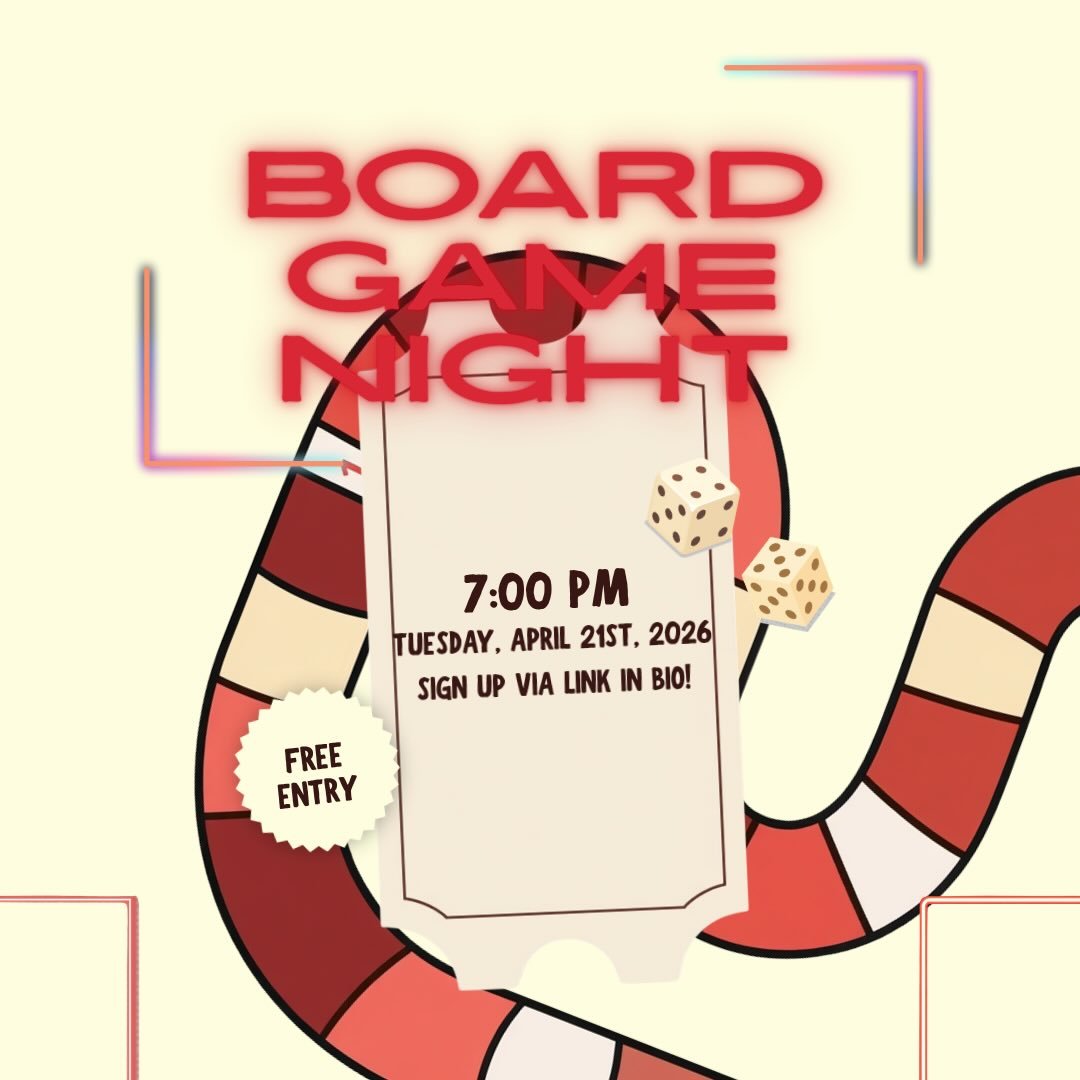🎲 Board Game Night is here!

Join us this Tuesday for a relaxed evening full of games, good vibes, and a bit of friendly competition. Whether you&rsquo;re into strategy games, quick party games, or just want to try something new, there&rsquo;s somet