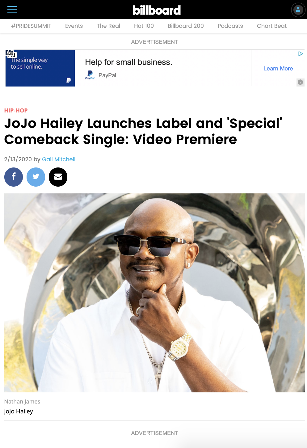 Billboard - JoJo Hailey