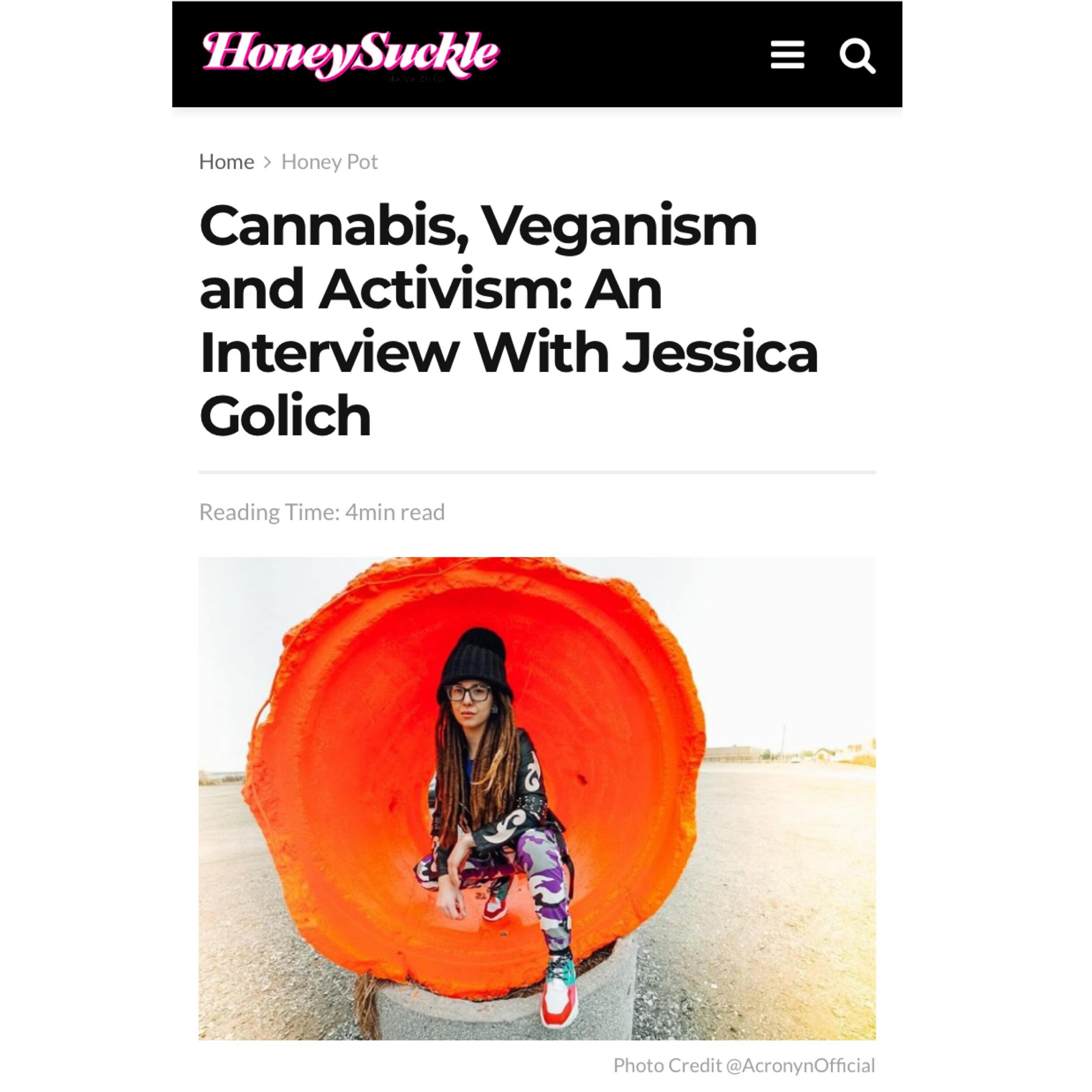 Honeysuckle Magazine - Jessica Golich