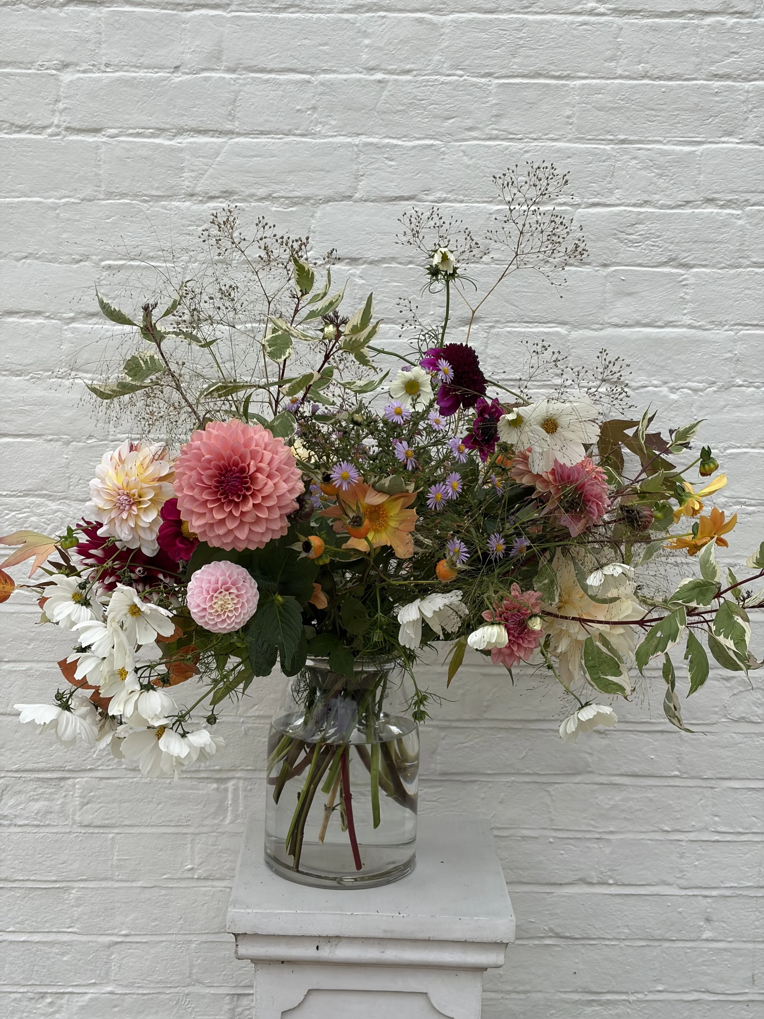 Best of the Garden Jar of Flowers - Half Gallon Pickle Jar