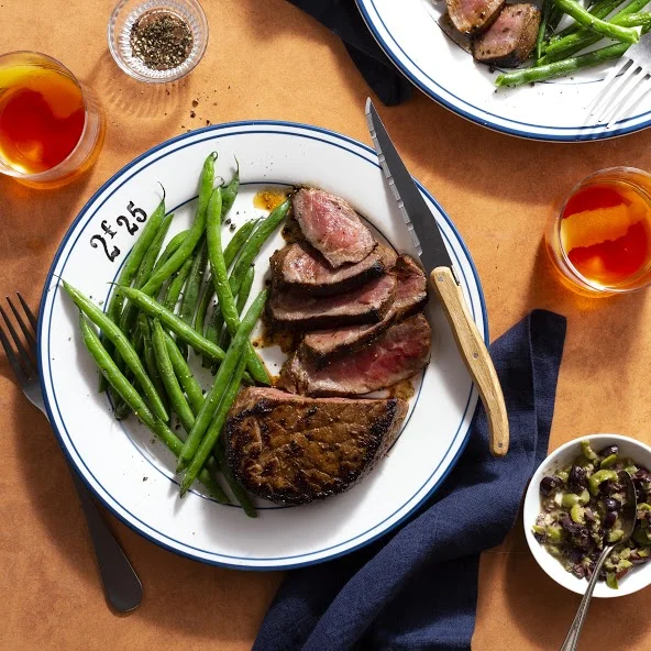 French Quarter Steak Green Beans Olive Tapenade_*Square_Print.jpg