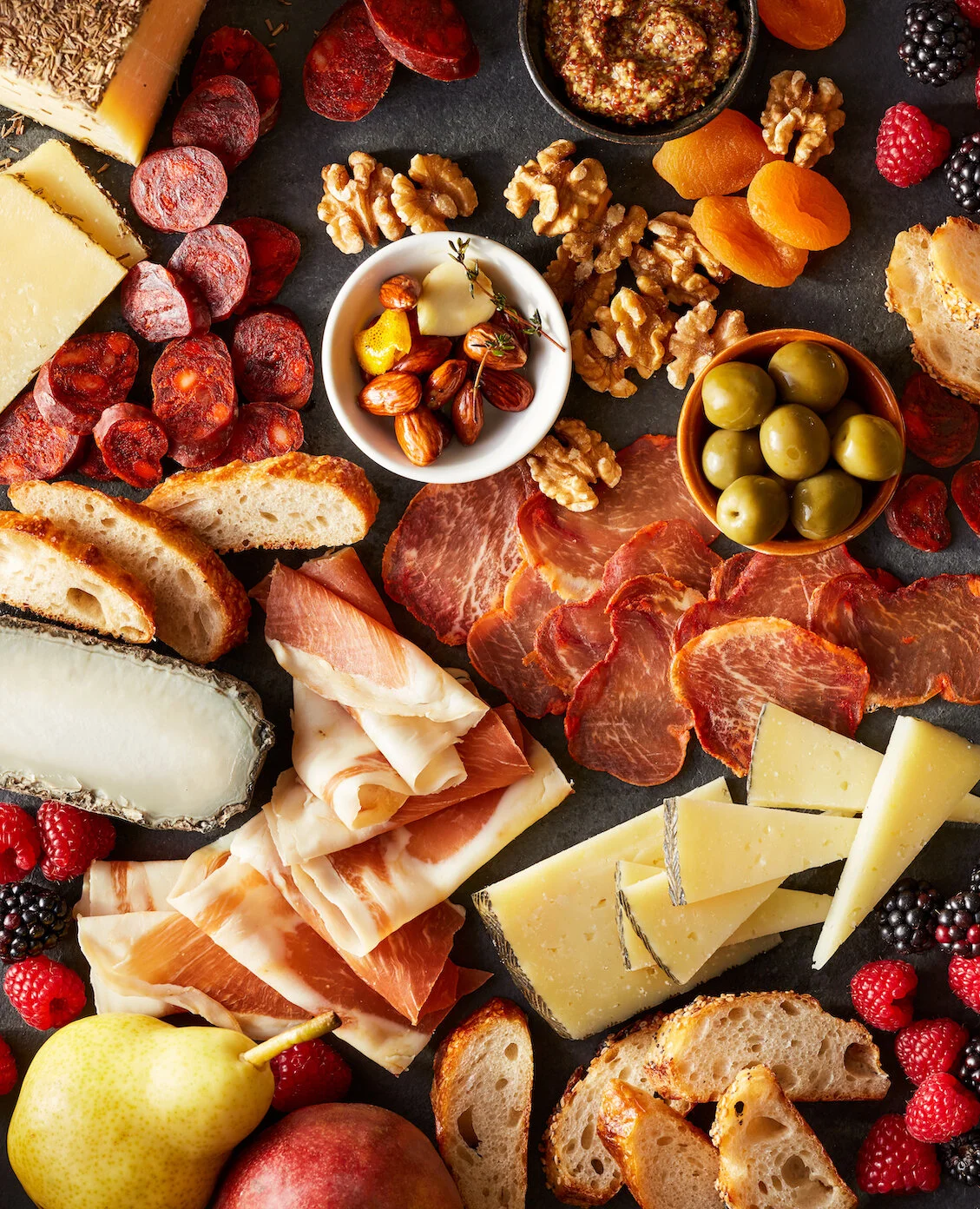 1.Charcuterie filled-pair with prosciutto closeup.jpg