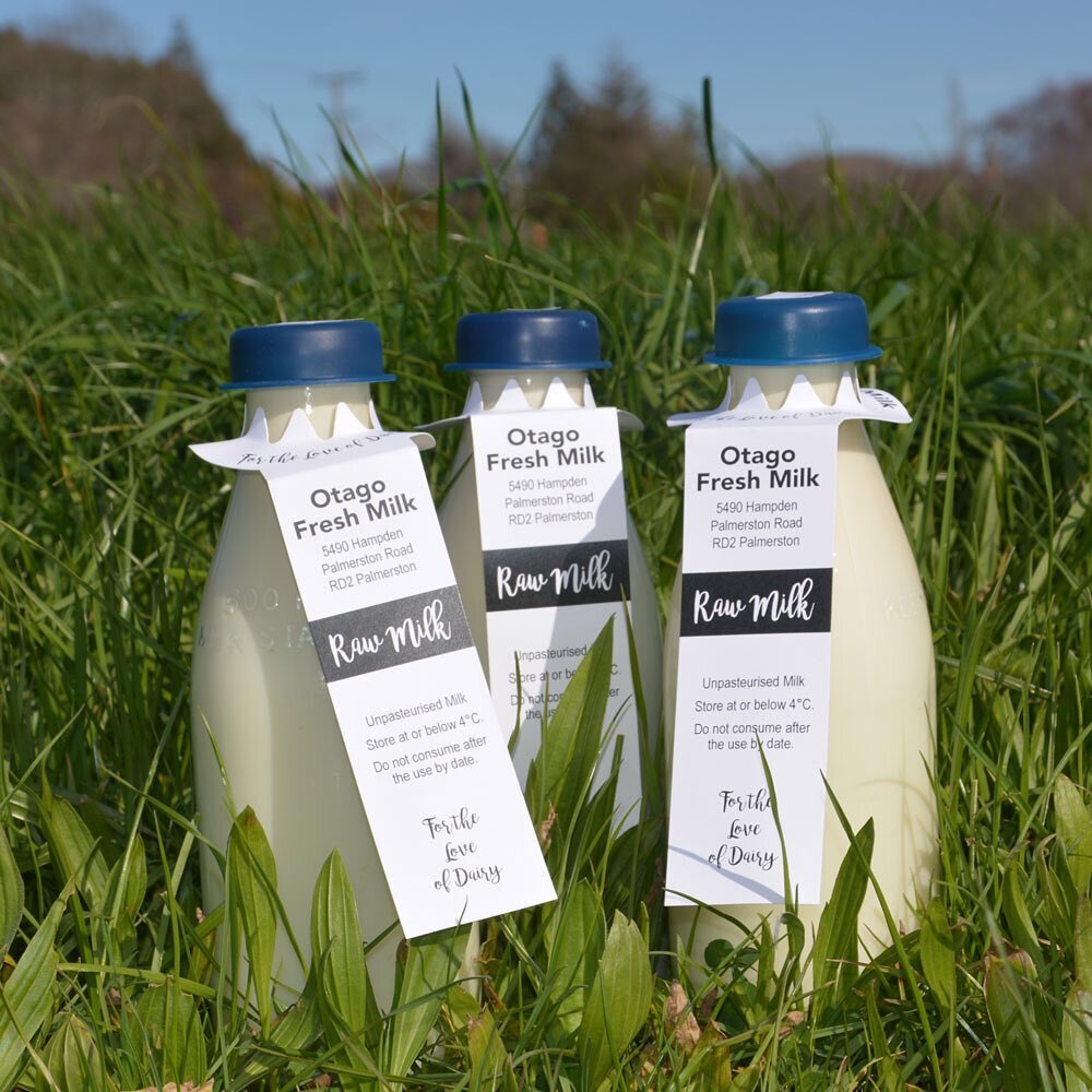 Steve and Shelli of @otagofreshmilk are now delivering their fresh raw milk, in glass bottles or reusable pails, direct to your door in Dunedin on a weekly basis from their farm in Palmerston. Enjoy the taste of milk how it is supposed to be! Choose 