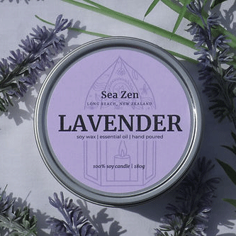 Sea Zen: Lavender Essential Oil Candle