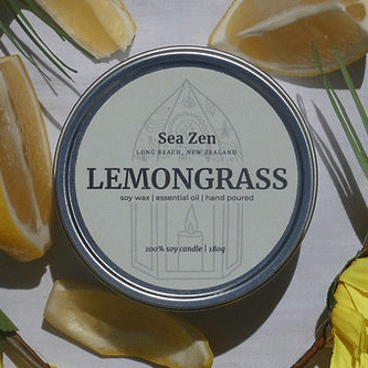 Sea Zen: Lemongrass Essential Oil Candle