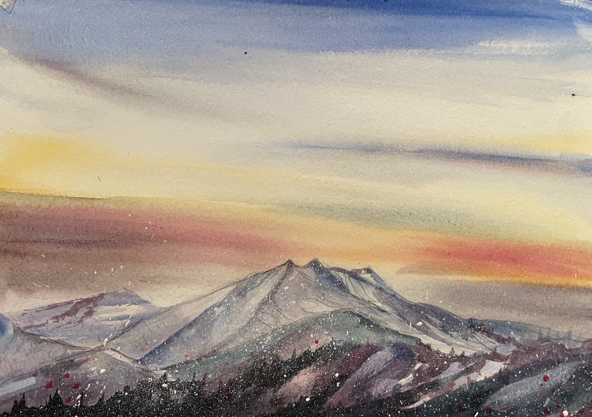 Sunset on Roc D'enfer framed - 30cm x 30cm.jpg