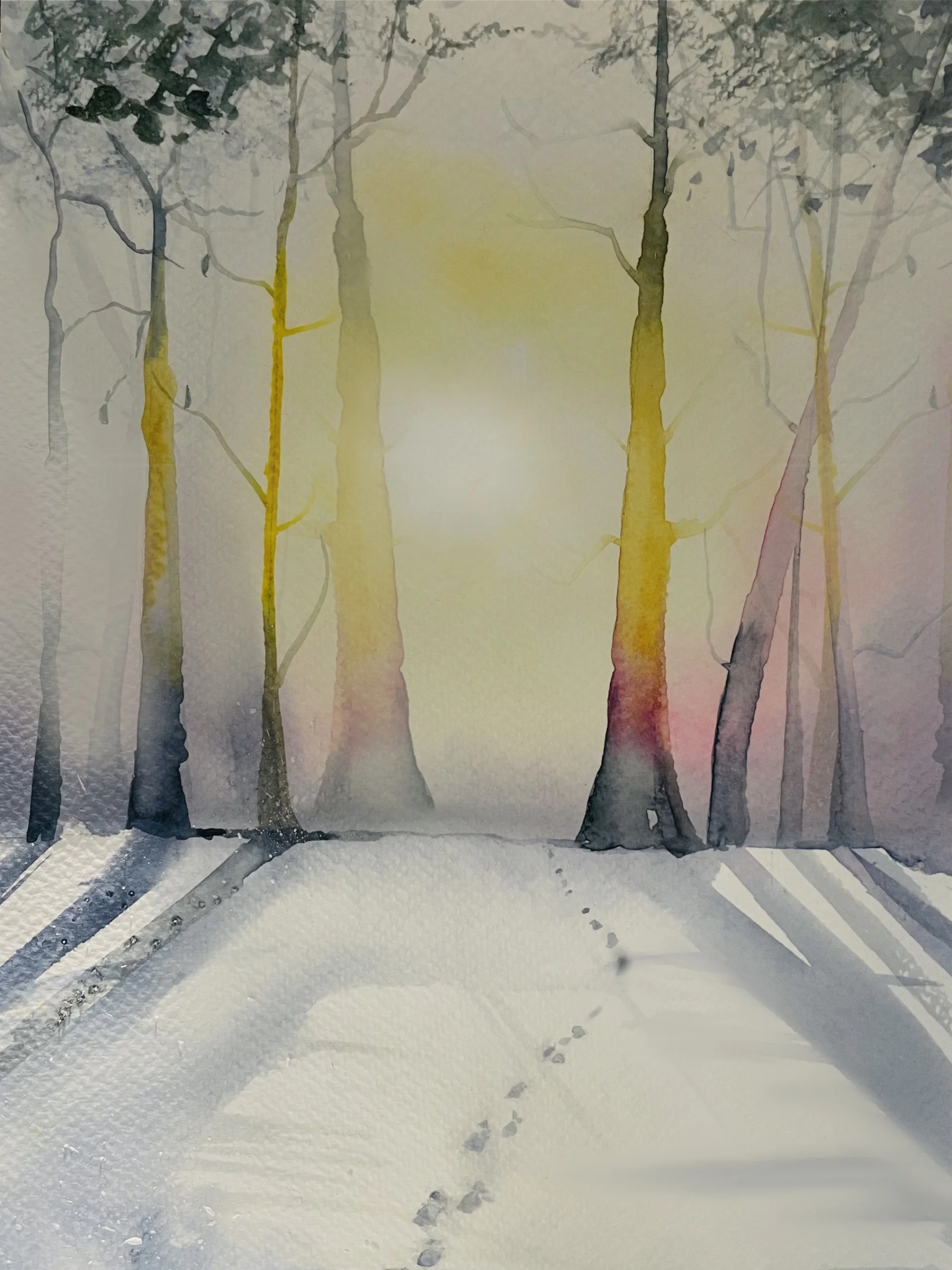 Pathway Original - 22cm x 32cm framed