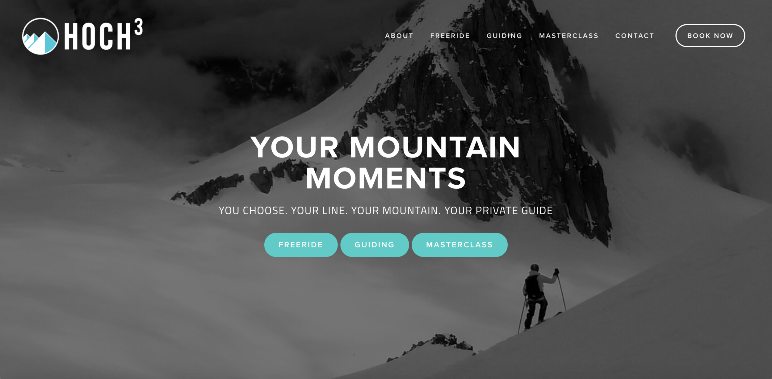 HOCH3 Mountain Guides Austria - Dual Lingual Website, Design & Copywriting