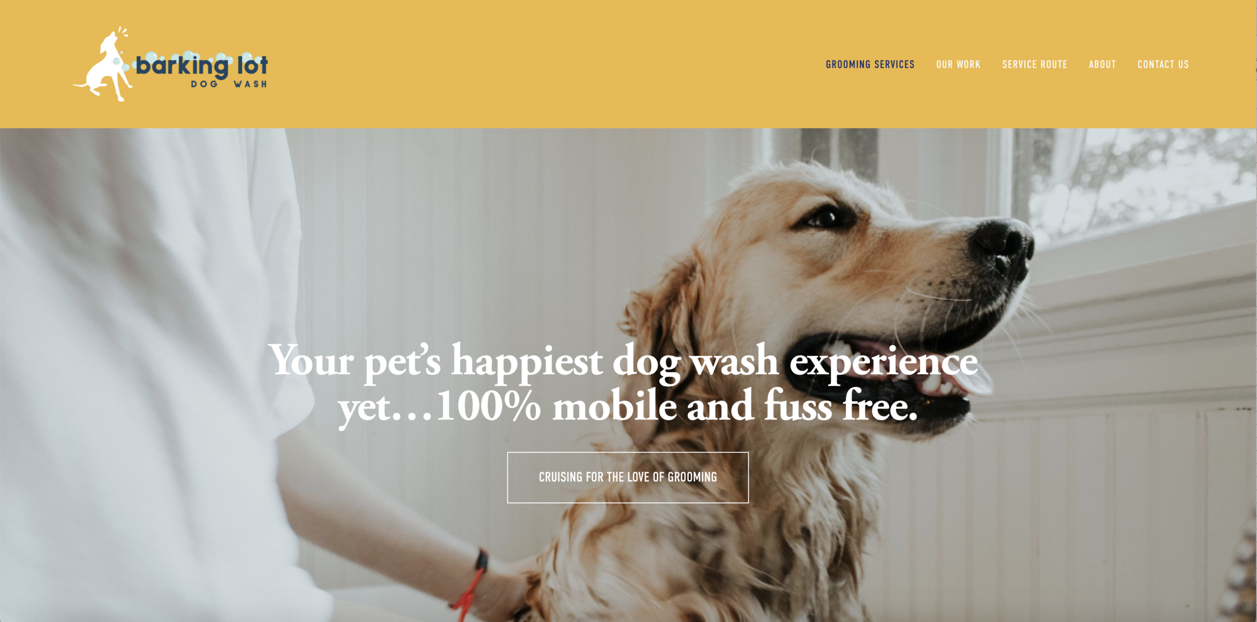 Barking Lot Dog Wash - Website, Design & Copywriting