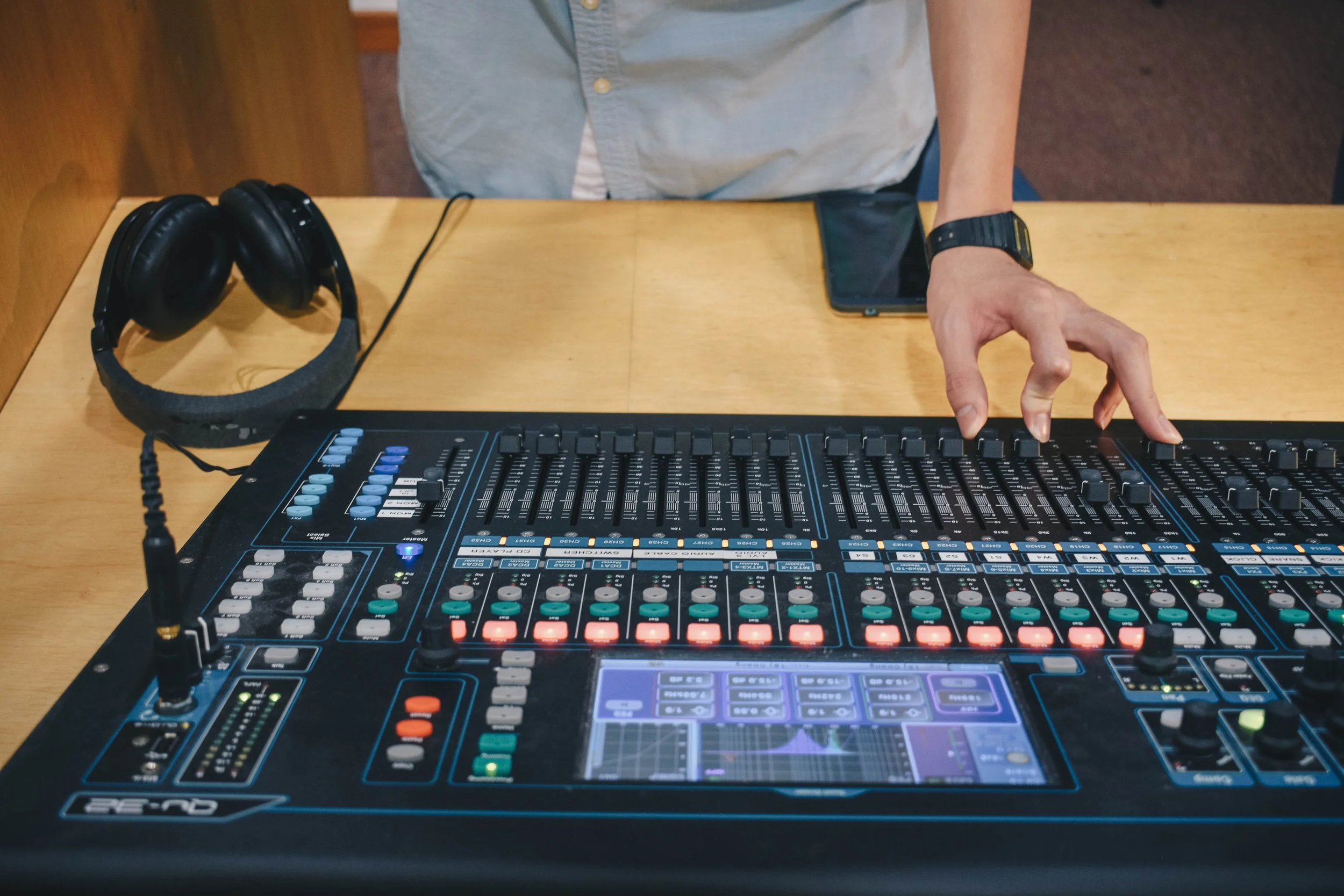 Photo of soundboard