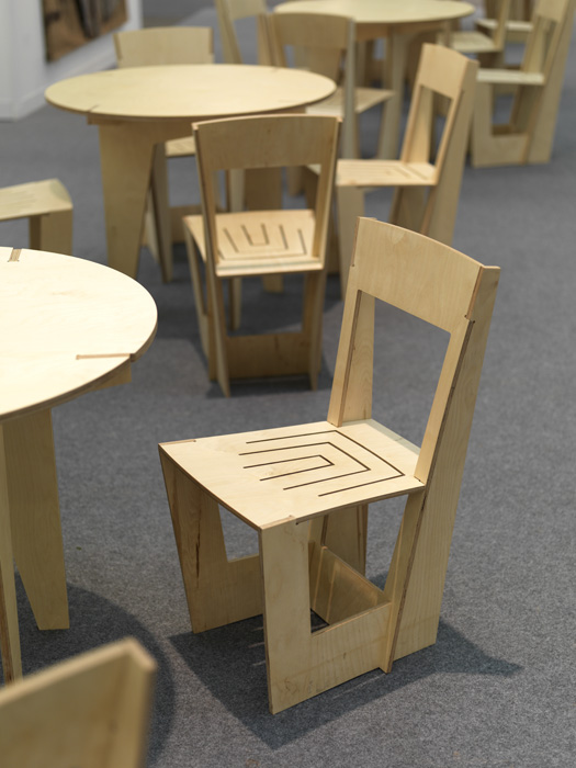  Home Made tables and chairs and The Armory Show, 2013 