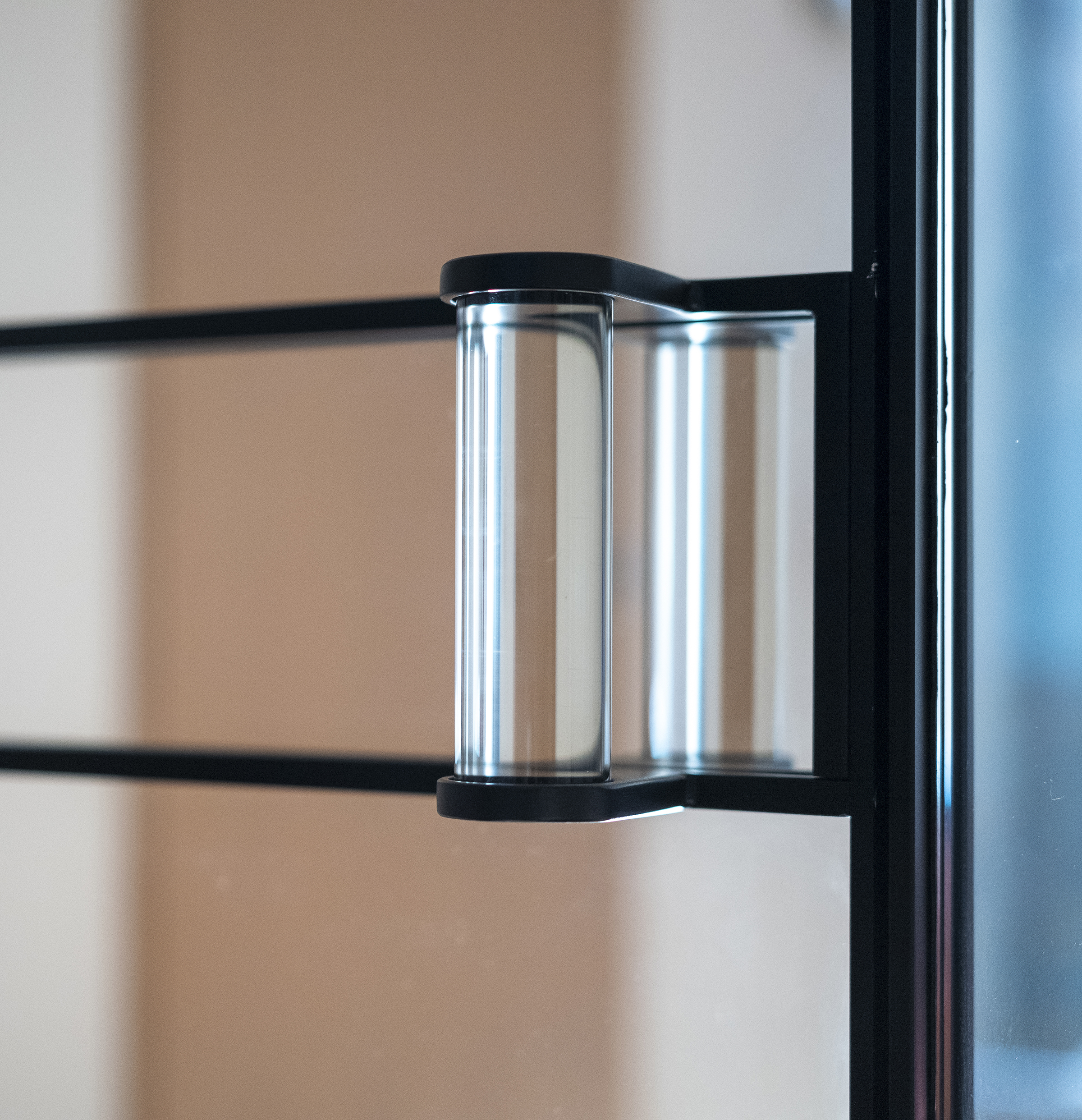 Custom glass door and handle 