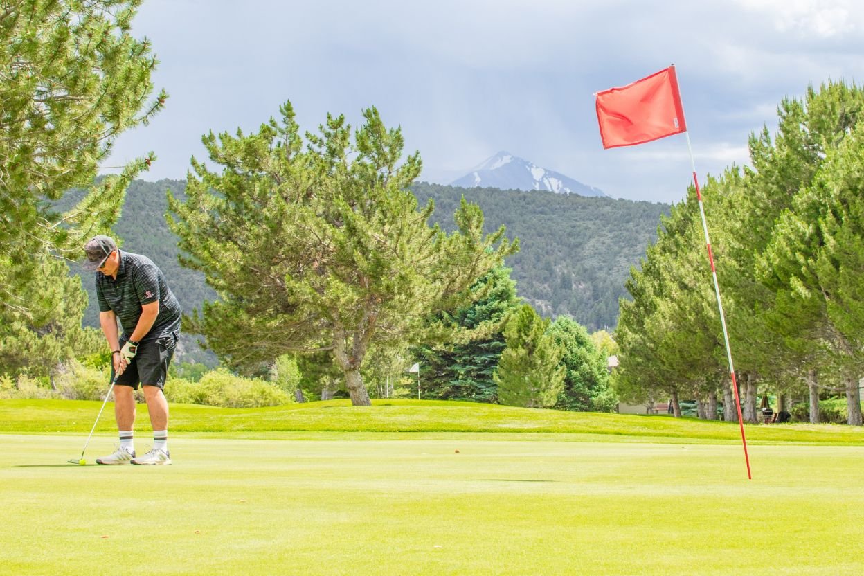The expert golfer is teaching a course in the summer, one of the best times to visit Aspen