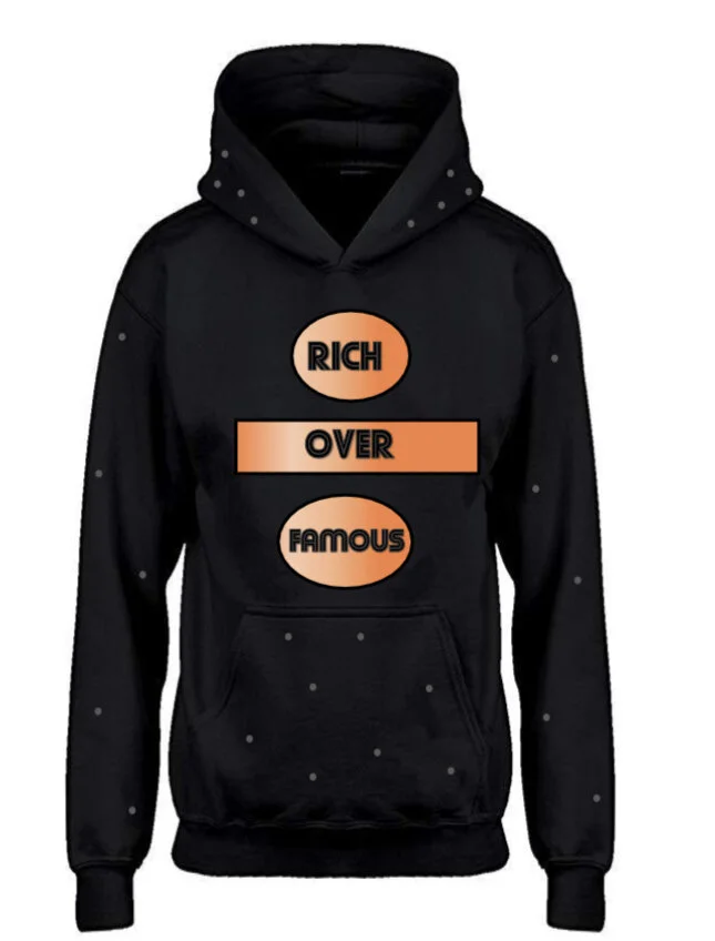 Rich Over Famous Hoodie (Peach)