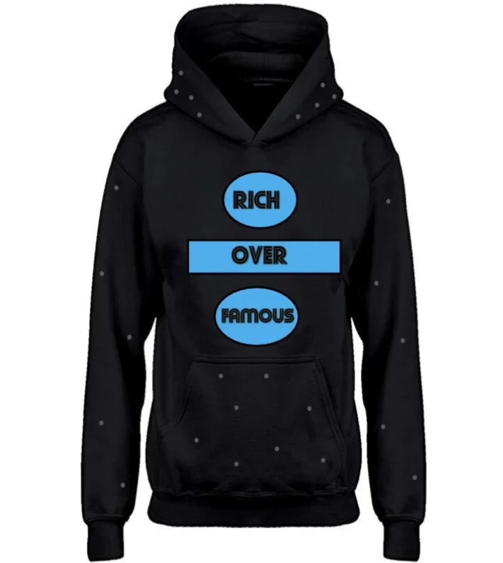 Rich over Famous The Hoodie (Blue)