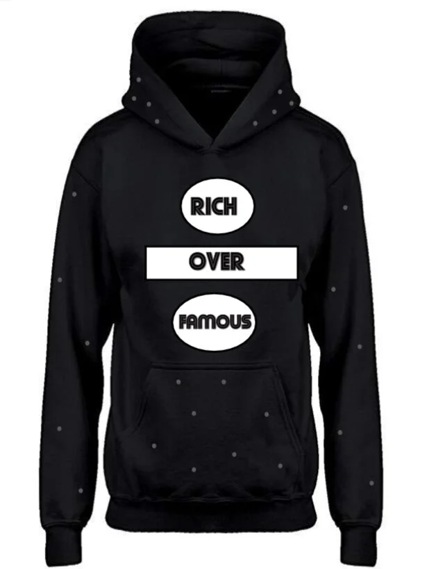 Rich over Famous Hoodie (White)