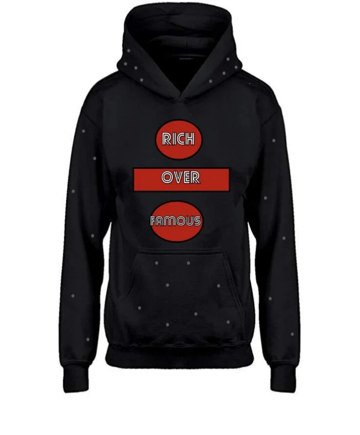 Rich over Famous Hoodie (Red) 