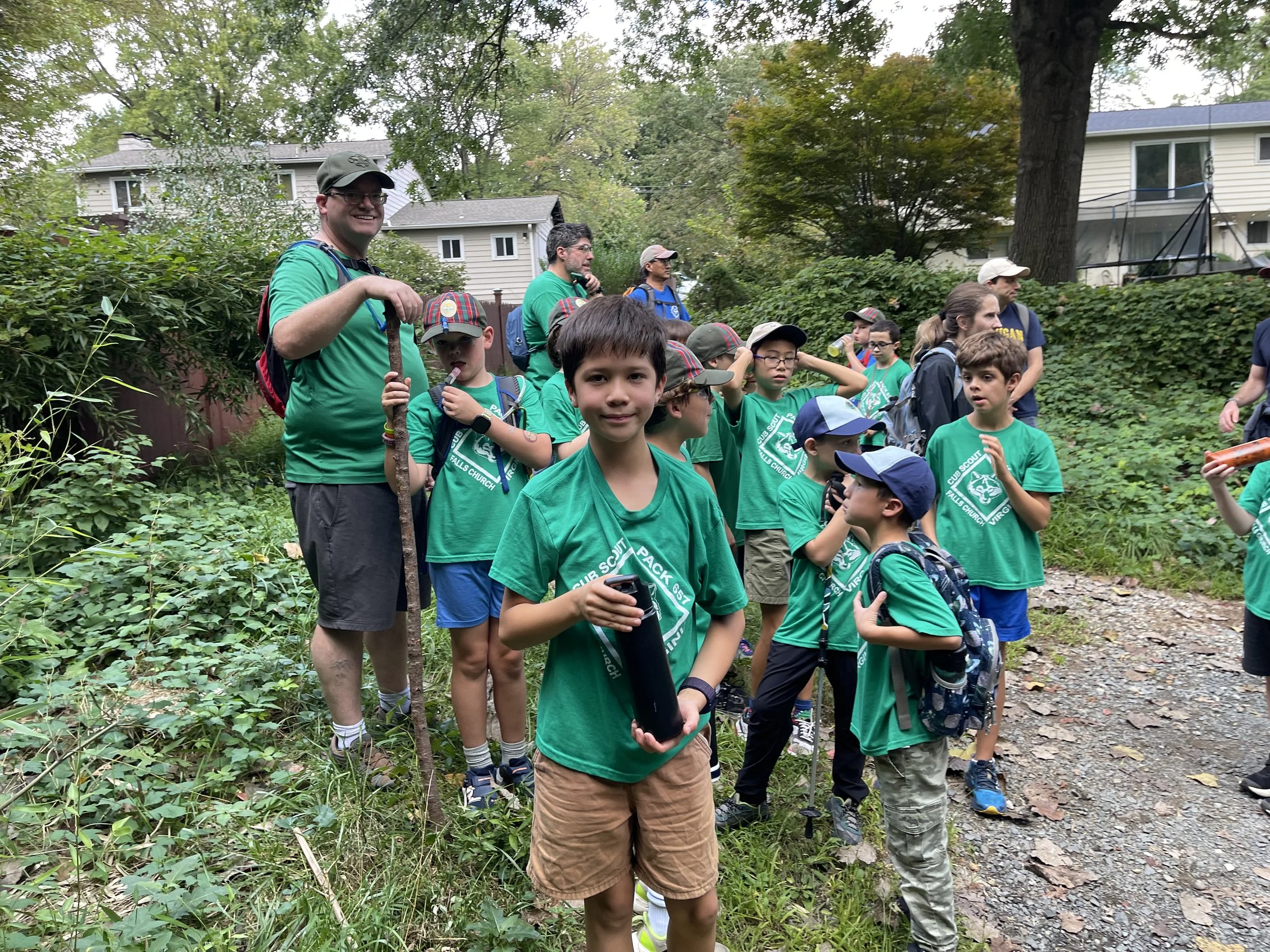 Scouts on a hike