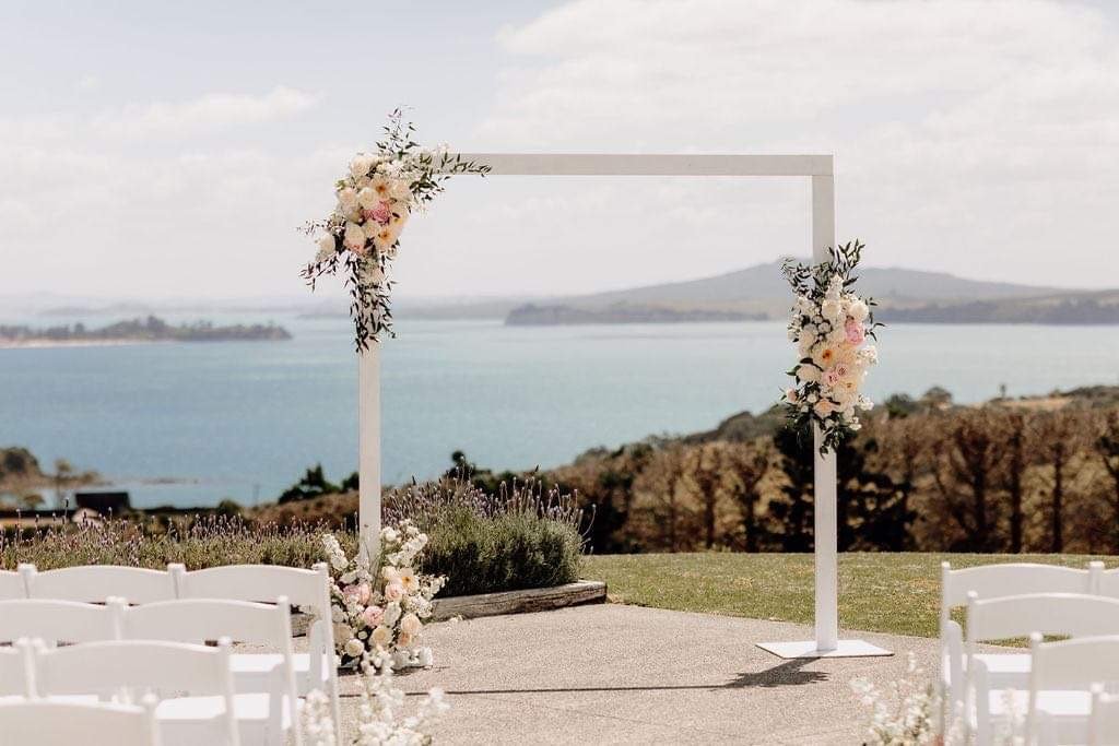 Floral Ceremony Arbour at Mudbrick