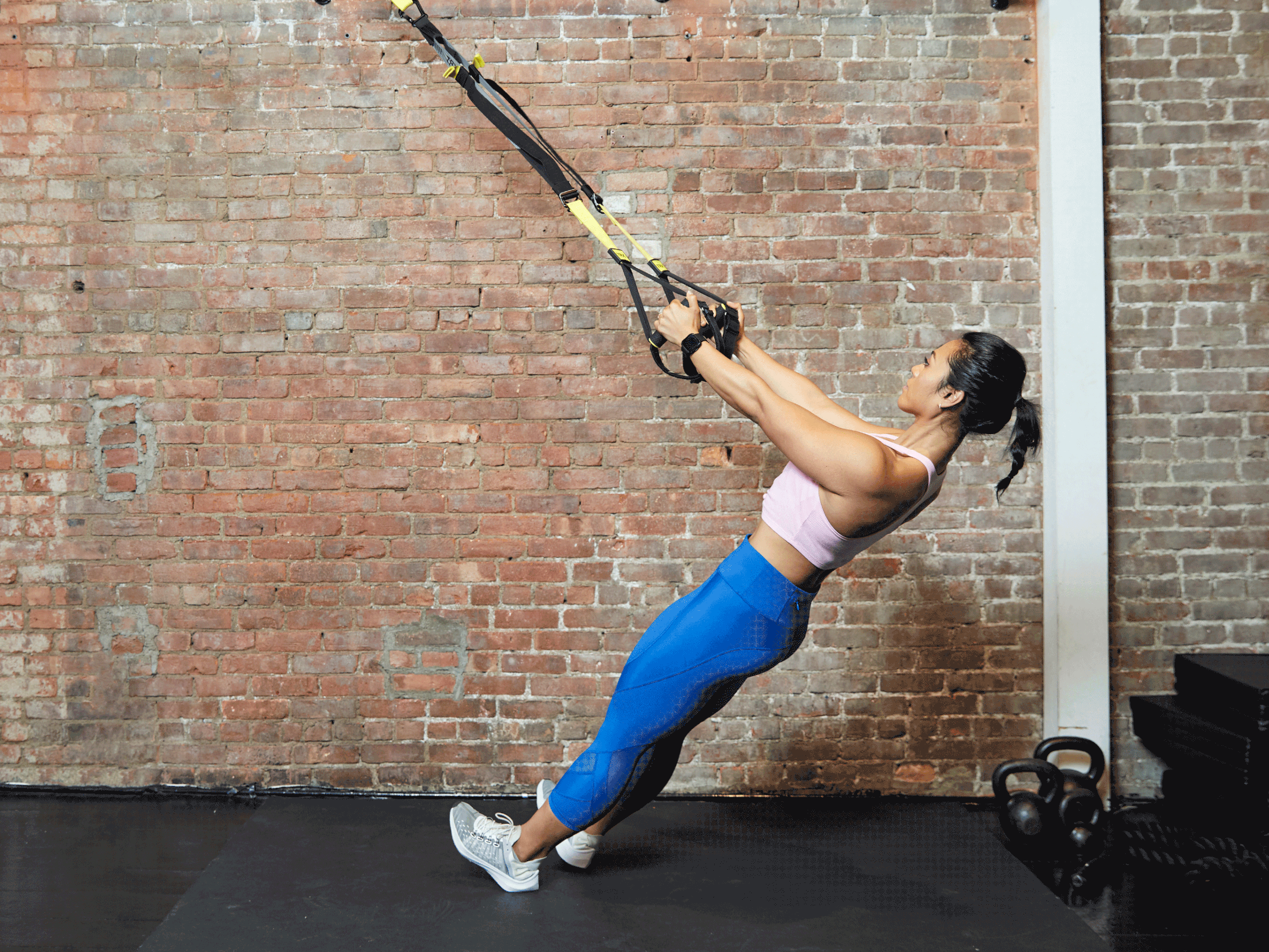 TRX Biceps Curl to TRX Low Row