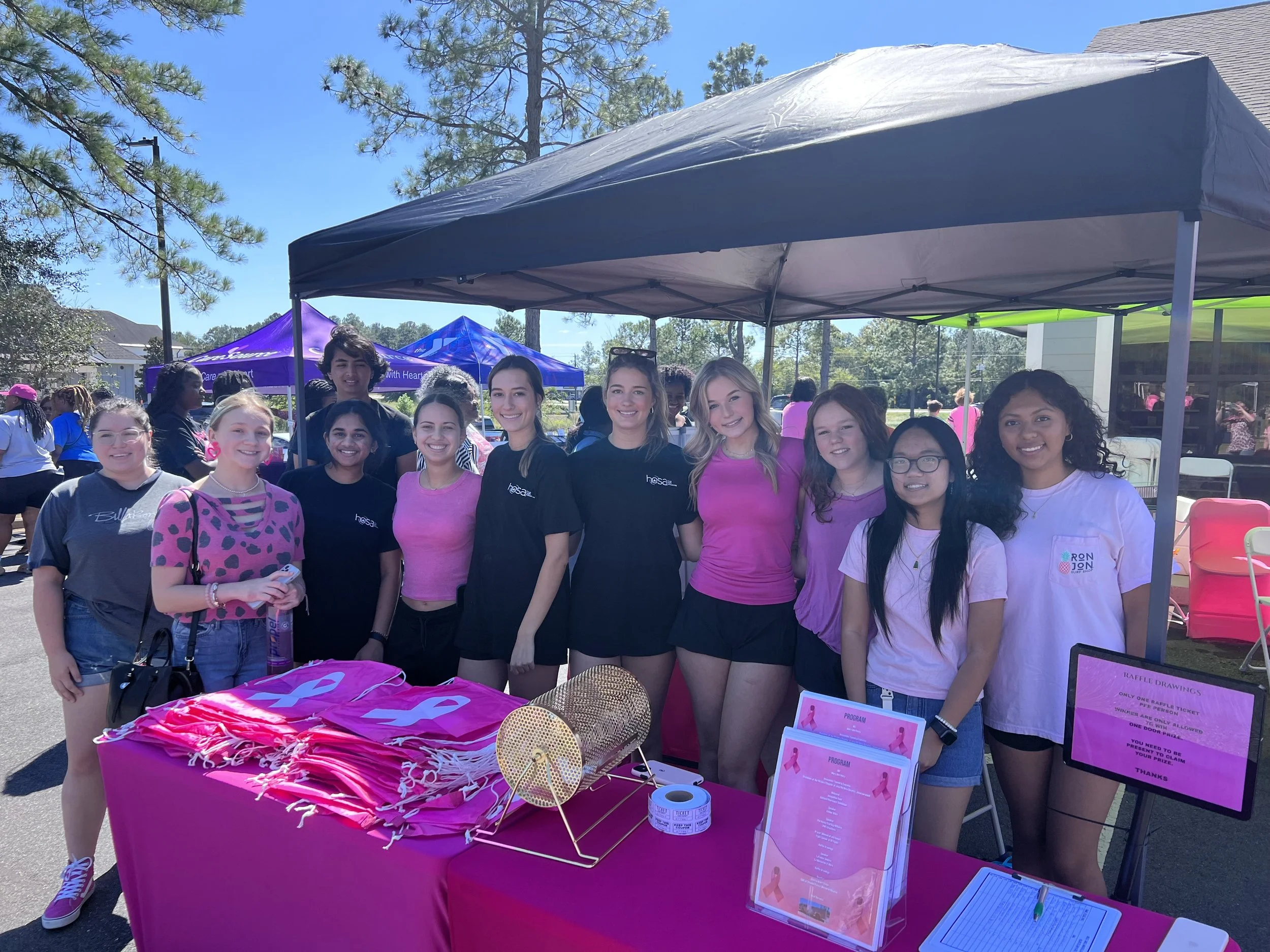 Chapter Spotlight Lee County HOSA Volunteer At APD s Pink Out The