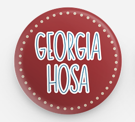 Georgia HOSA Maroon Pin