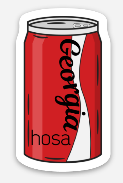 Georgia HOSA Cola Can Sticker