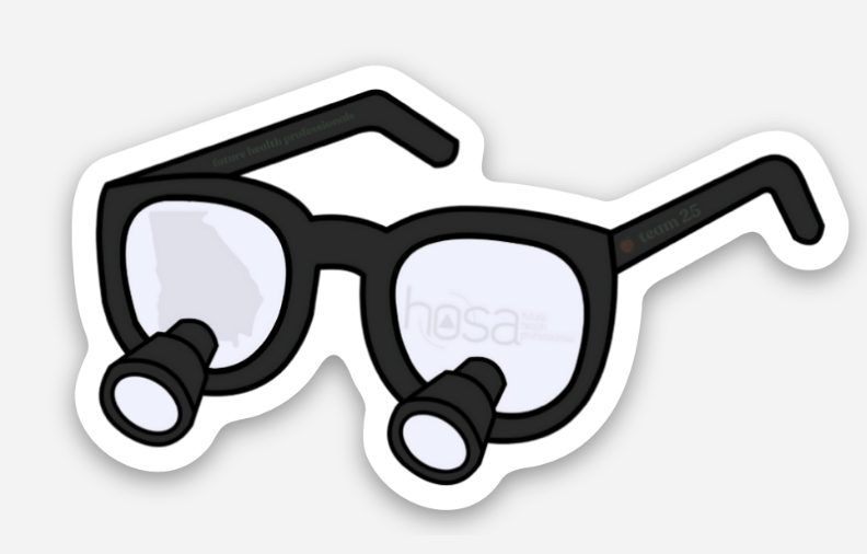 Optometry Glasses Sticker