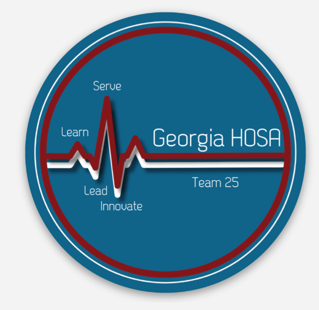 Georgia HOSA Learn Lead Serve Innovate Sticker