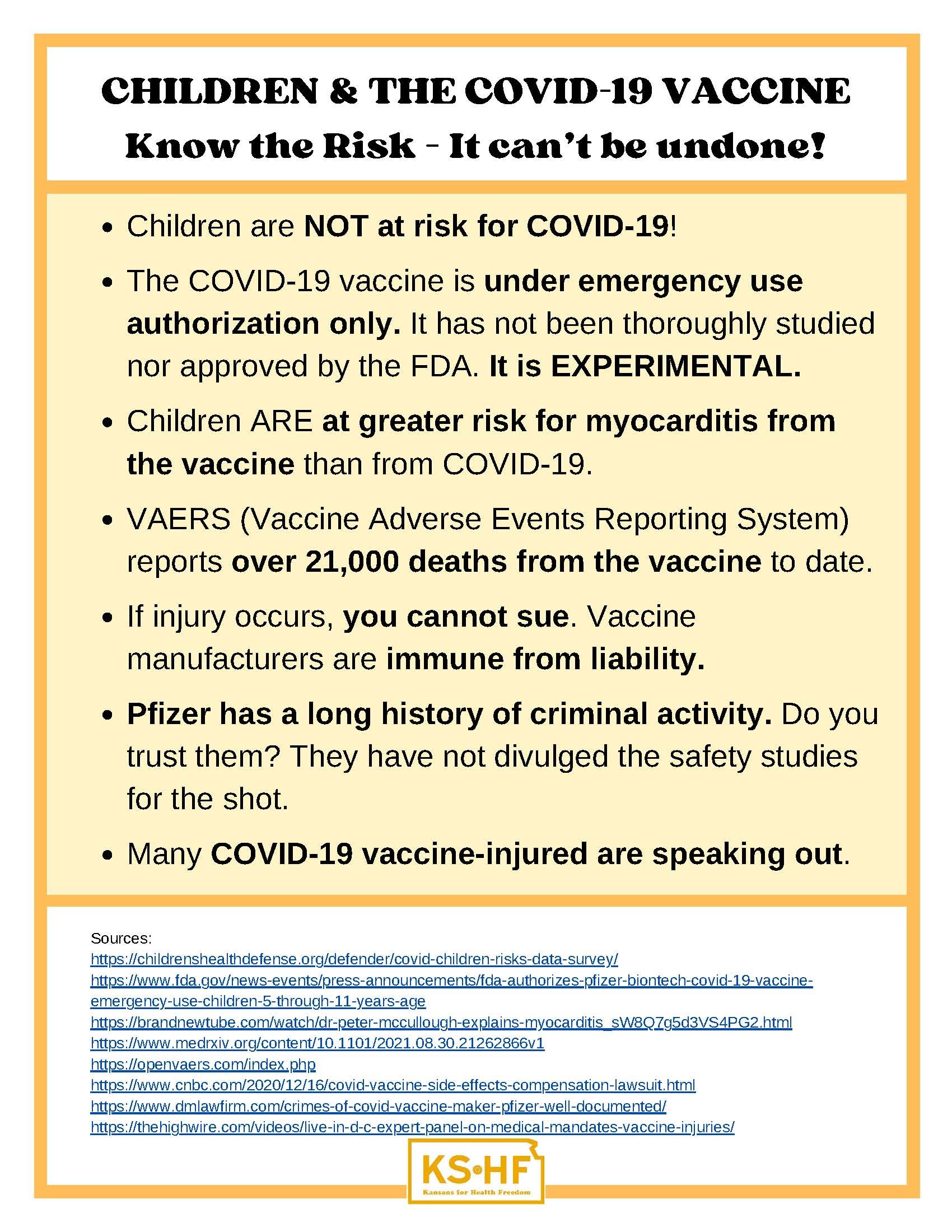 Covid-19 Vaccines &amp; Children
