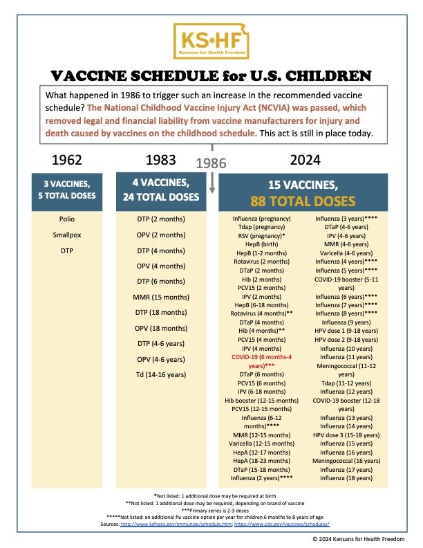 2024 Childhood Vaccine Schedule