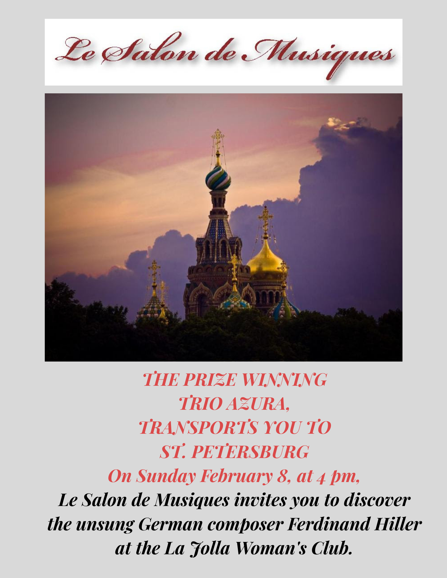 Le Salon de Musiques  -  Azura Trio