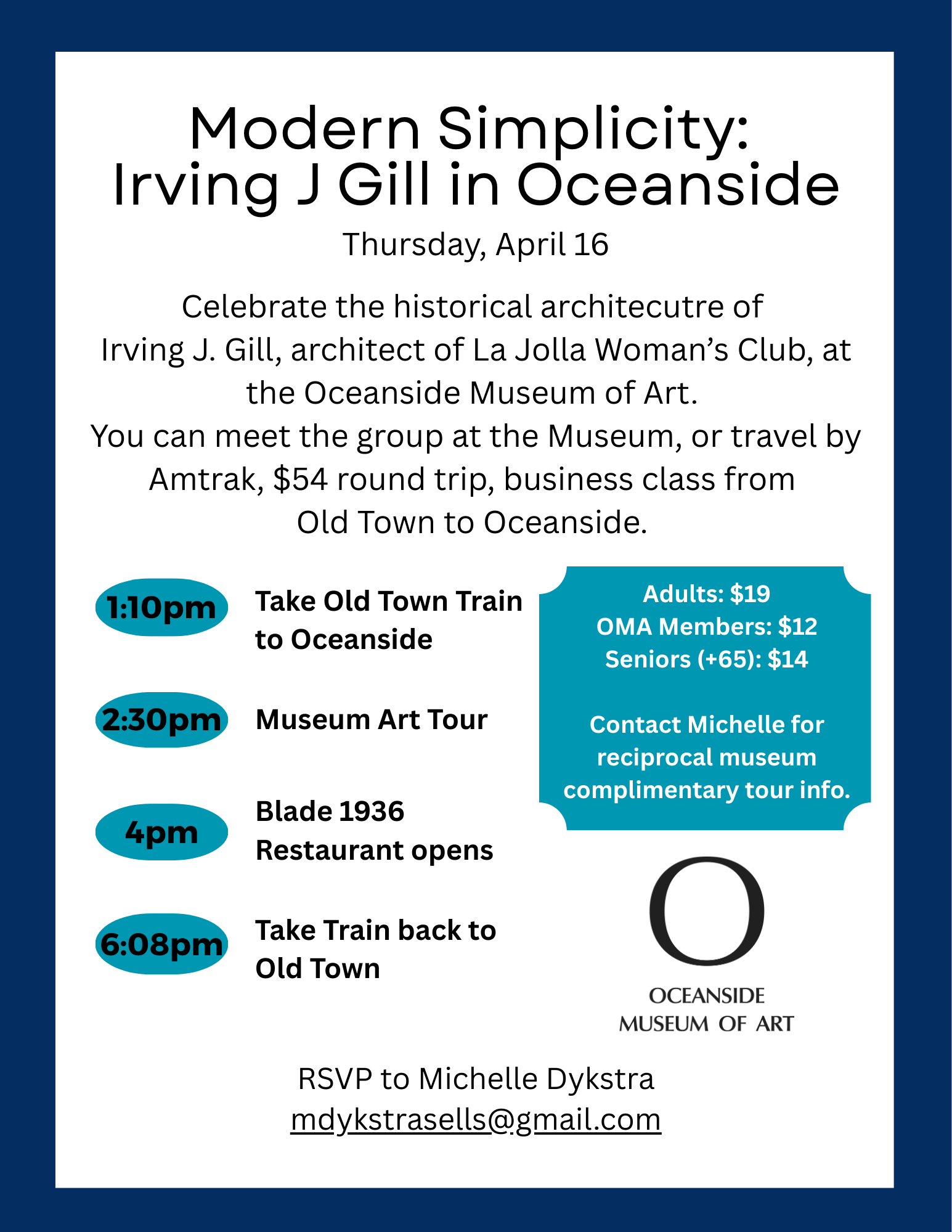Oceanside Museum of Art: Irving Gill Outing