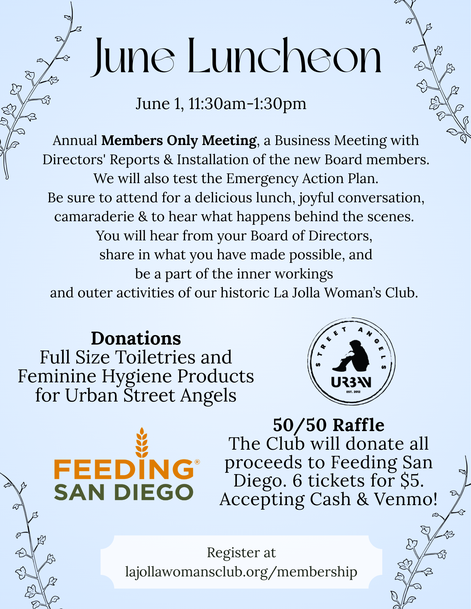 LJWC Membership Lunch Meeting