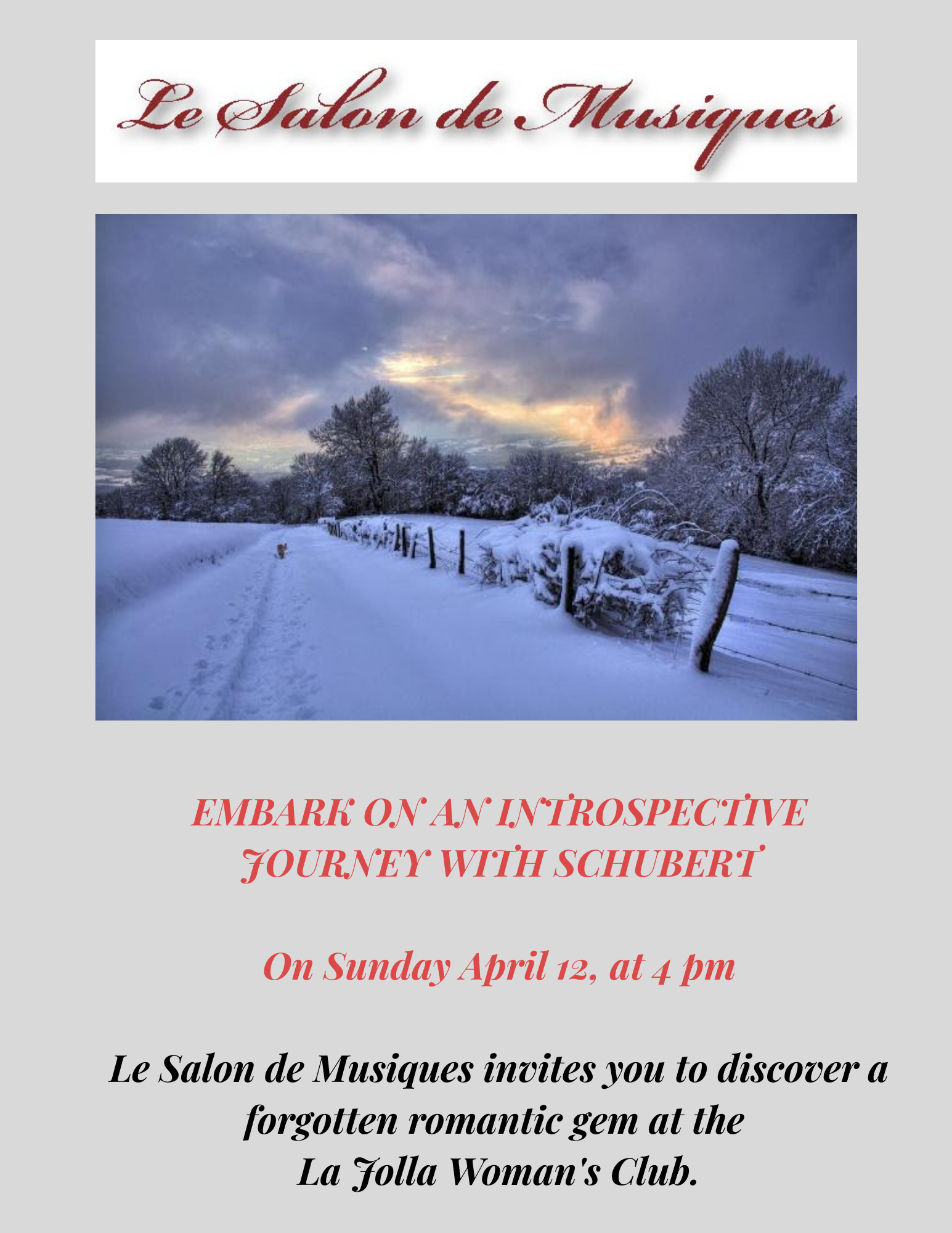 Le Salon de Musiques  -  Frans Schubert