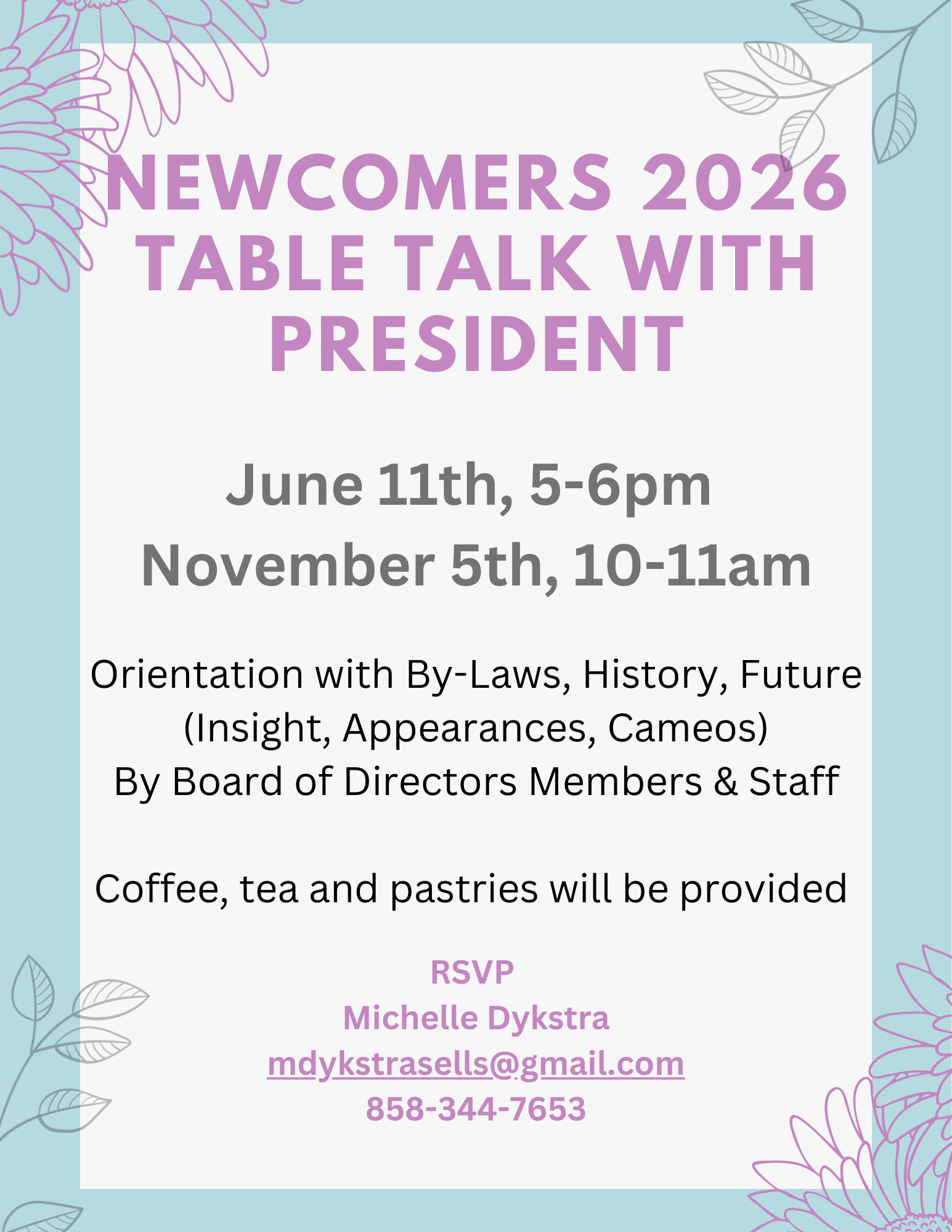 New Member Orientation