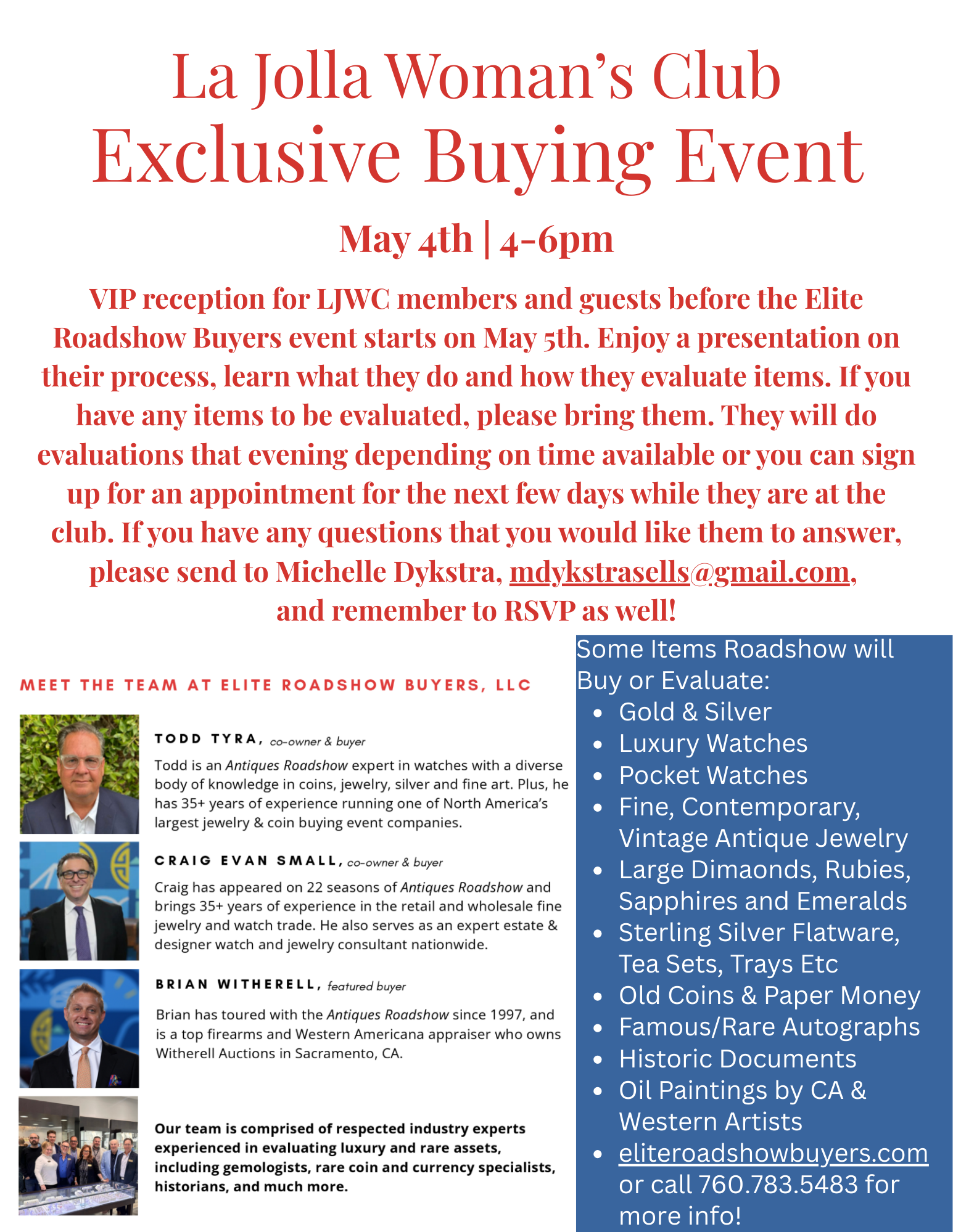 Elite Roadshow Buyers