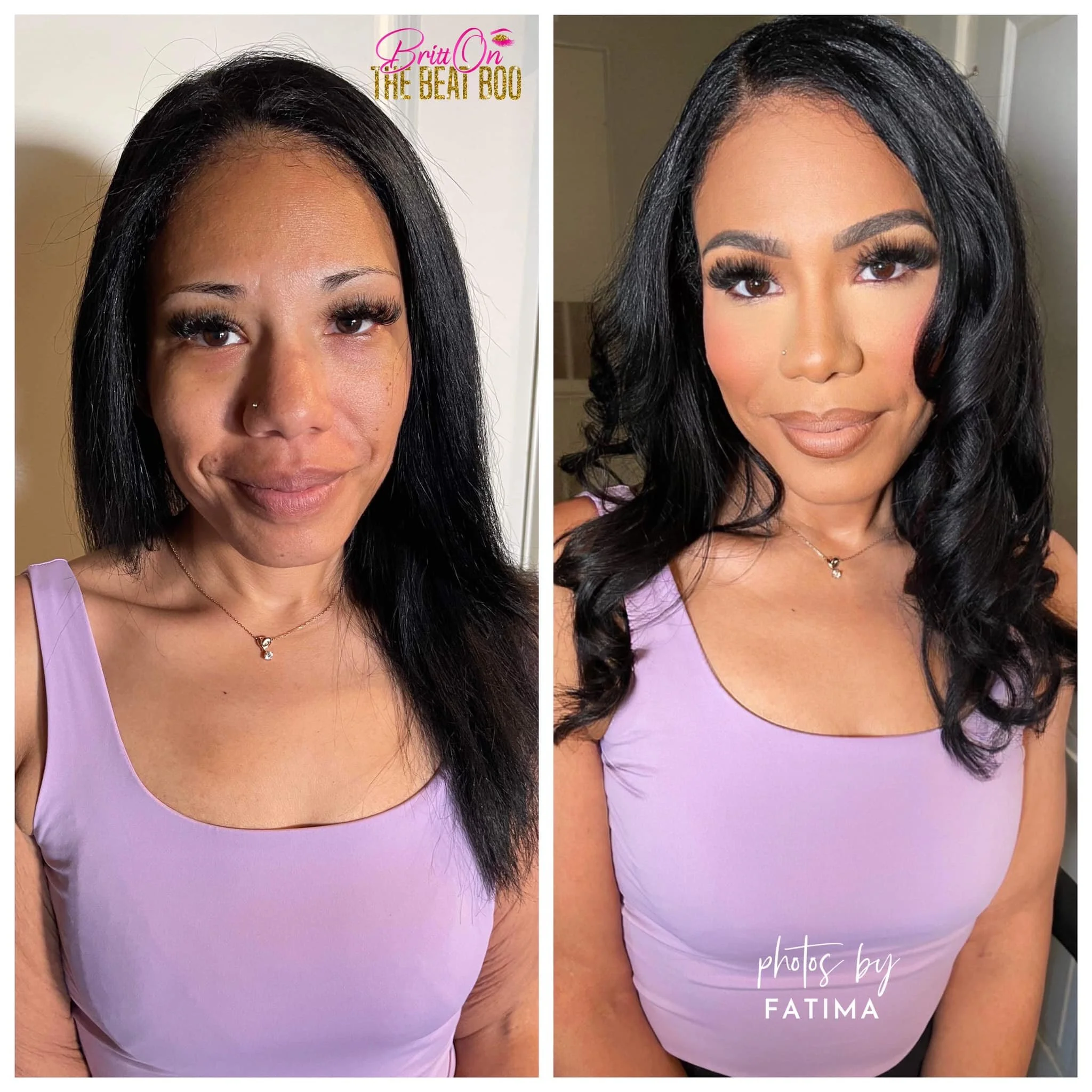 Boudoir Makeover Before &amp; After | Uptown Charlotte NC Women's Portrait Photoshoot | Photos by Fatima 