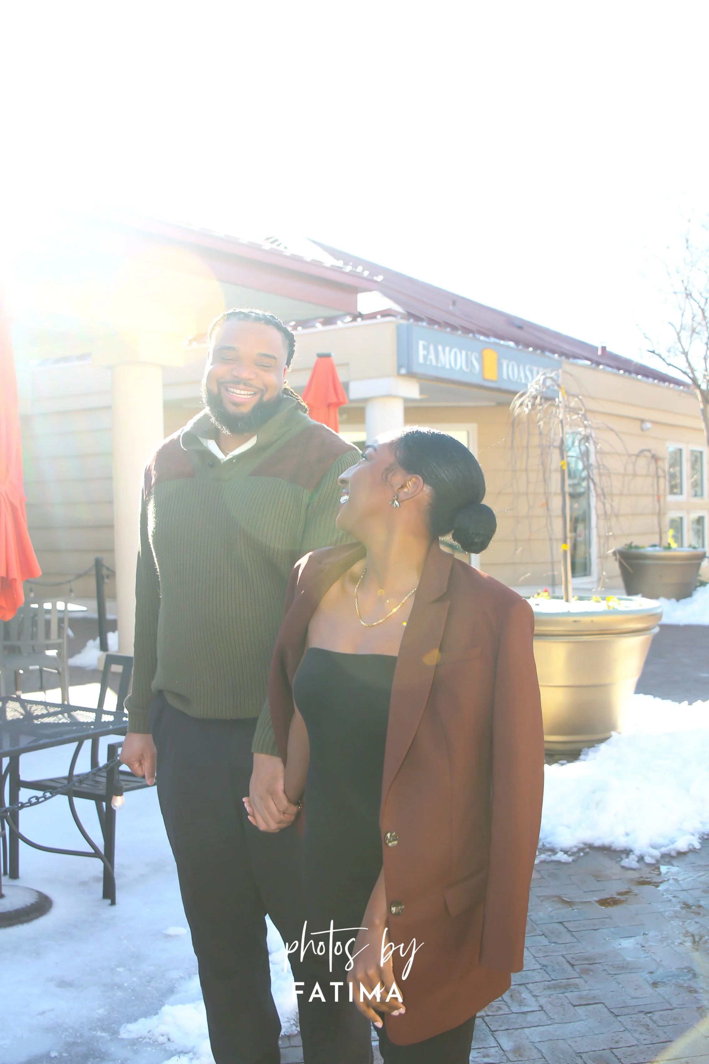 Winter Wonderland Engagement Proposal Photoshoot | Charlotte NC | Wedding, Couples &amp; Engagement Photographer | Photos by Fatima
