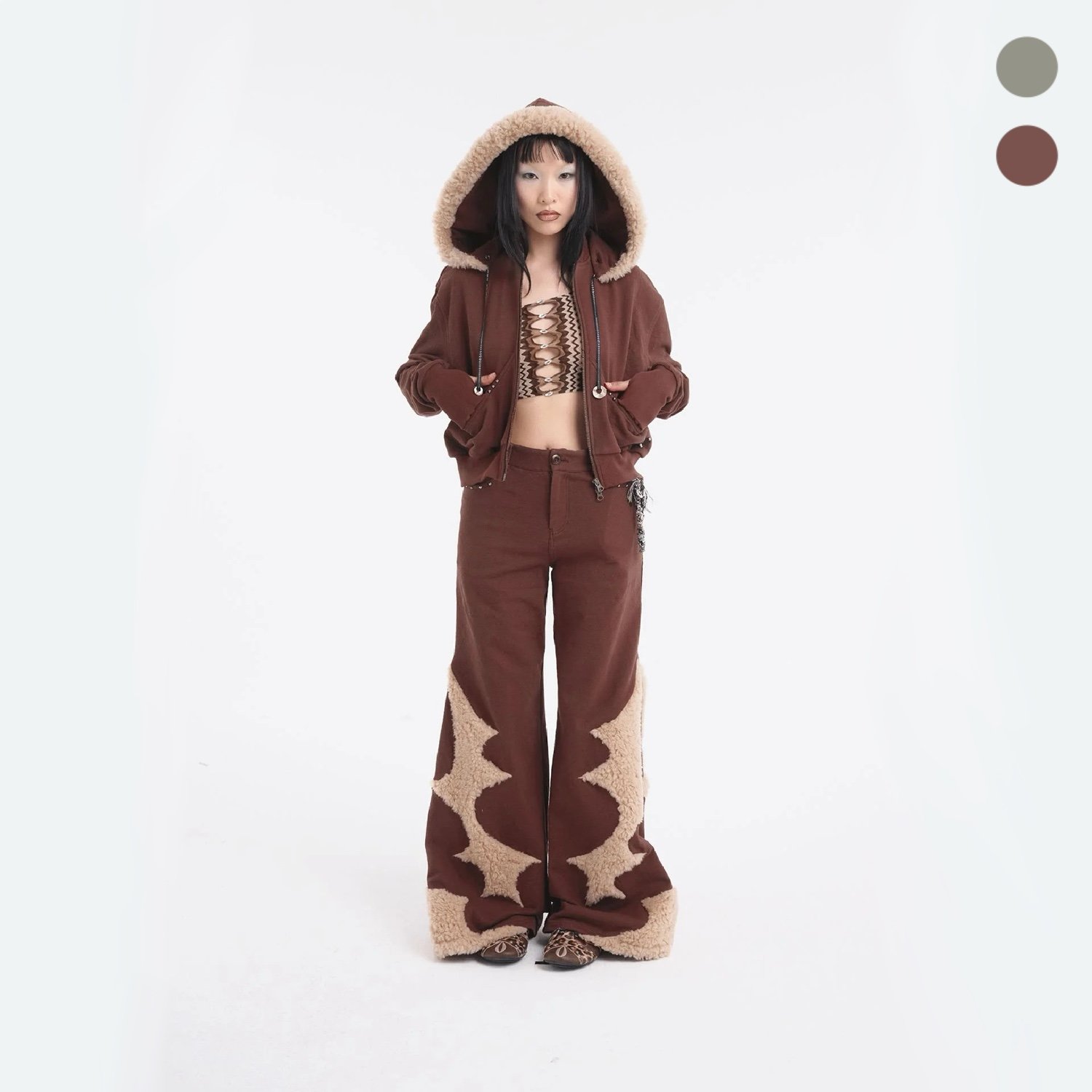 Detachable Hood Combo Short Jacket