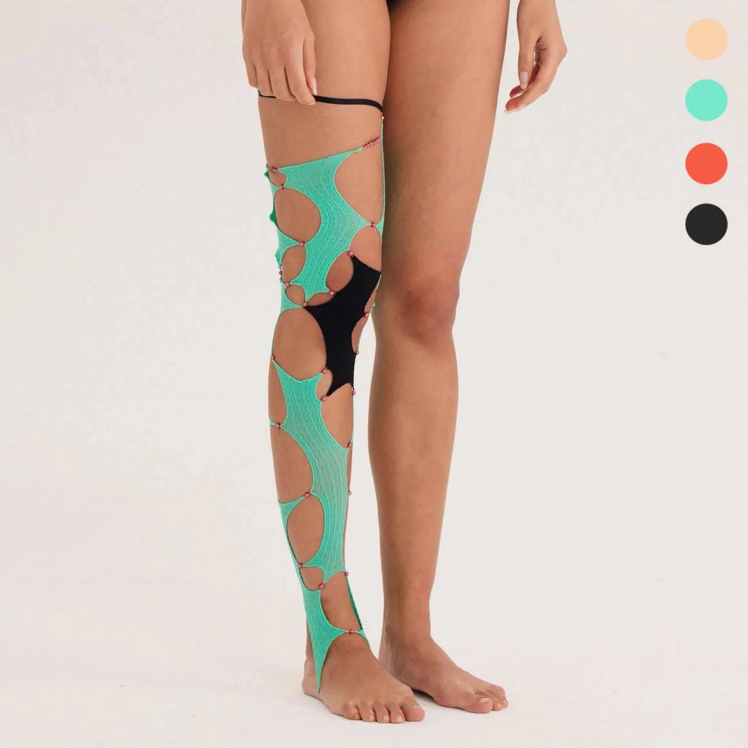 Single Cropped Thigh-high Sock