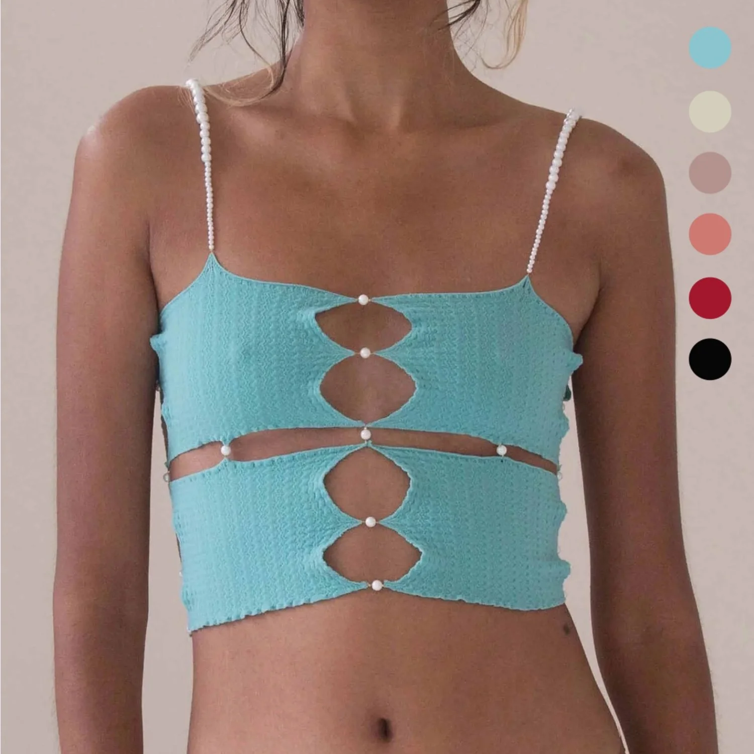 Tank Top with Center Cutout