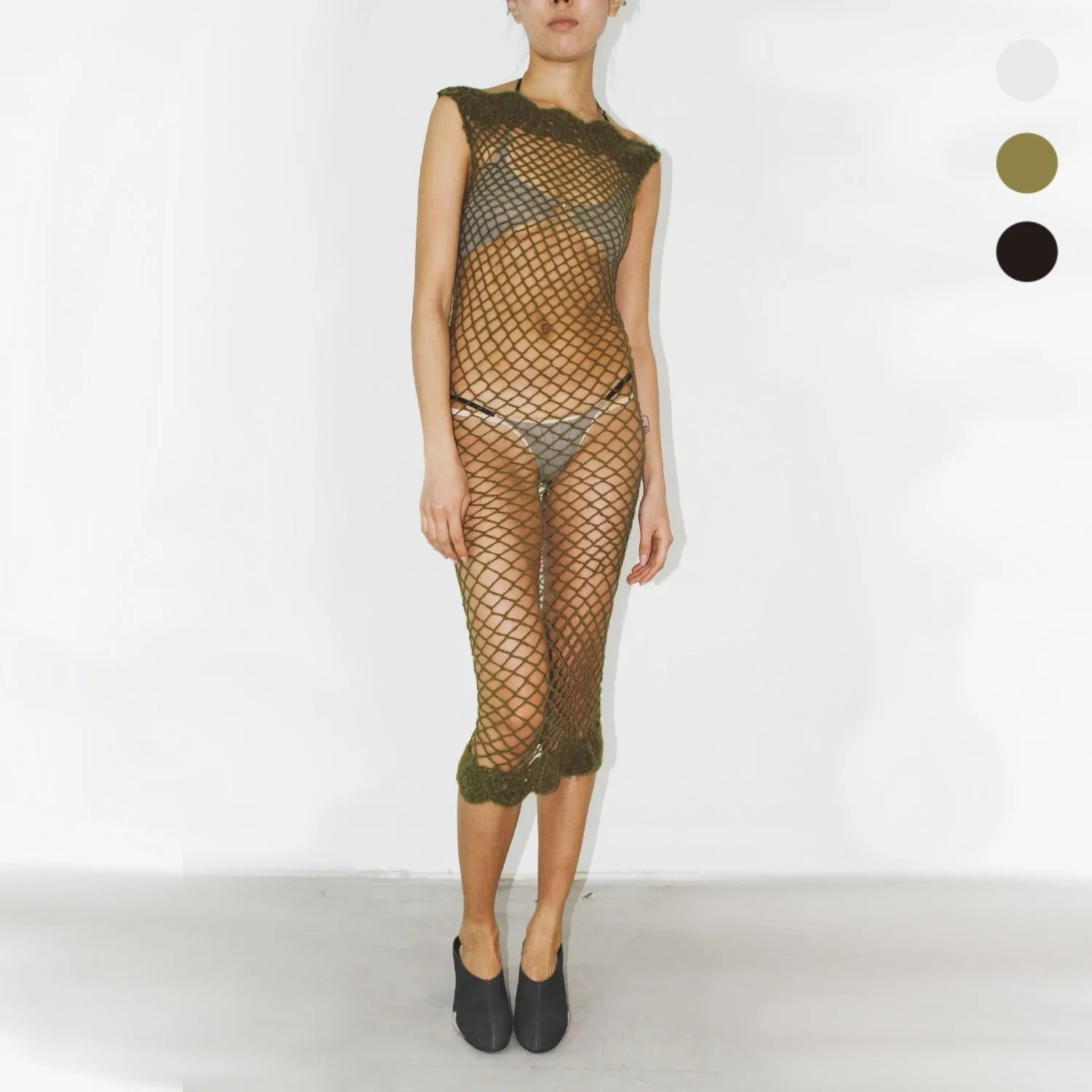 Crochet Net Maxi Dress