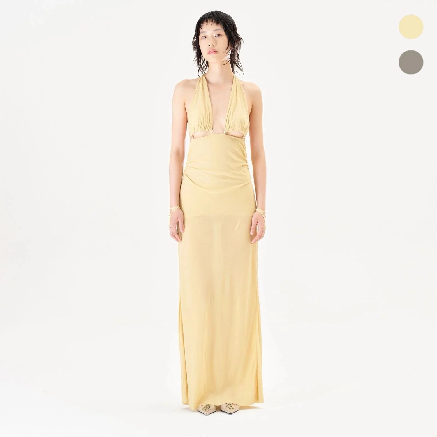 [SS26] Halter Tie Back Maxi Dress