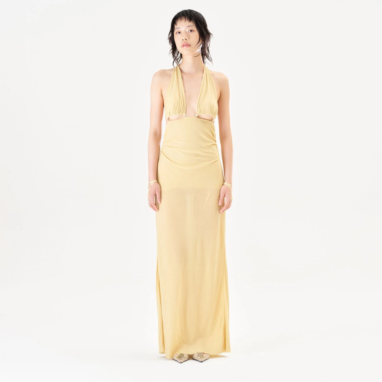 〔SS26〕Halter Tie Back Maxi Dress