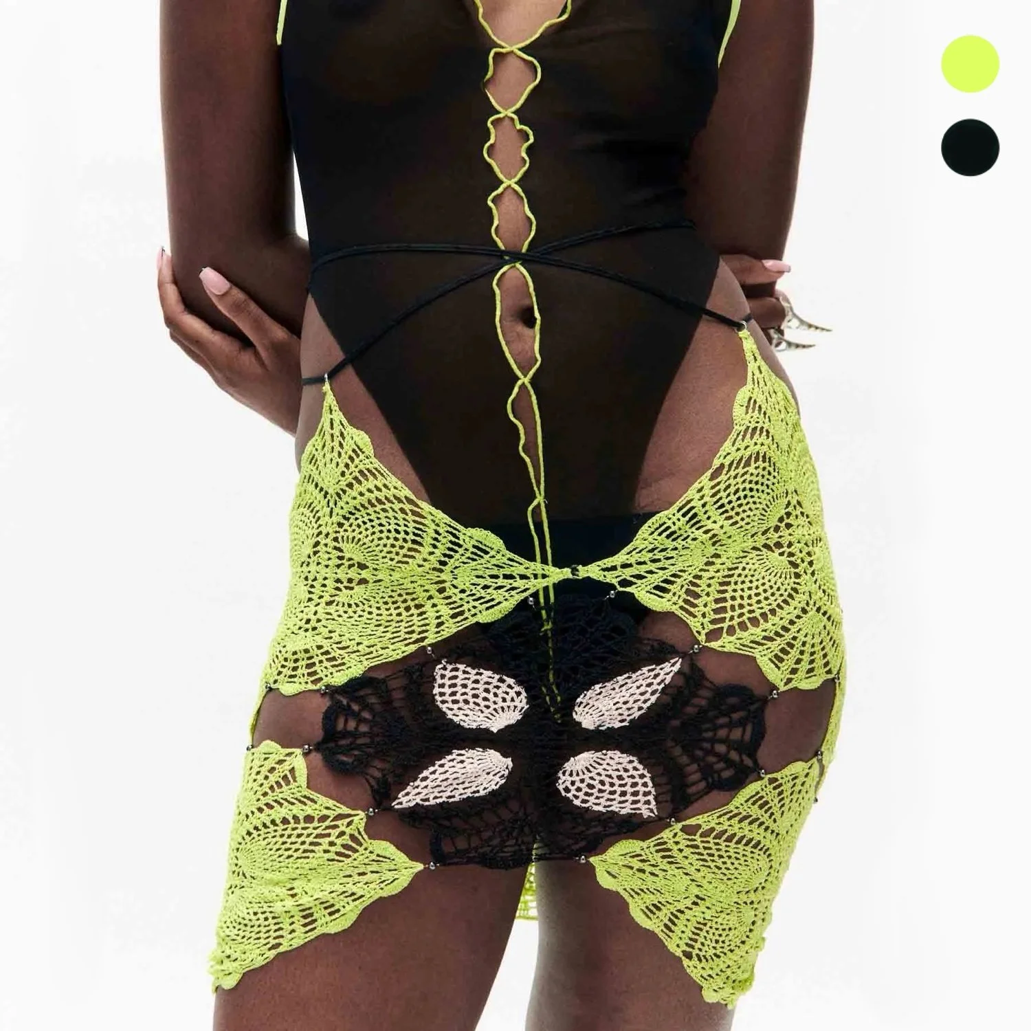 Hand-Crochet Wrap Skirt/Top